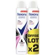 REXONA Déodorant spray 72h invisible pure anti-transpirant 2x200ml