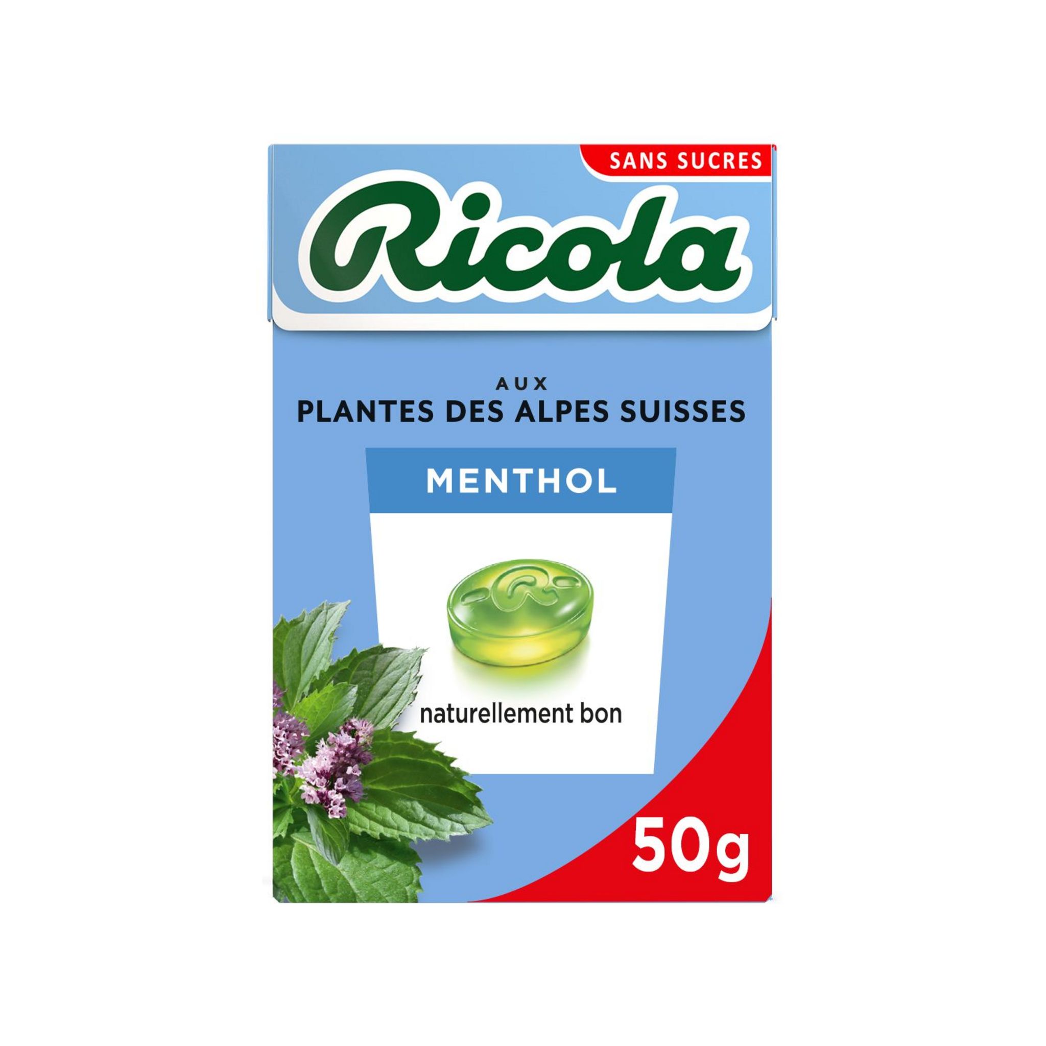 RICOLA Ricola bonbons aux plantes sans sucre 50g pas cher 