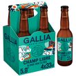 GALLIA Bière blonde non filtrée Champ libre 5.8% bouteilles 4x33cl