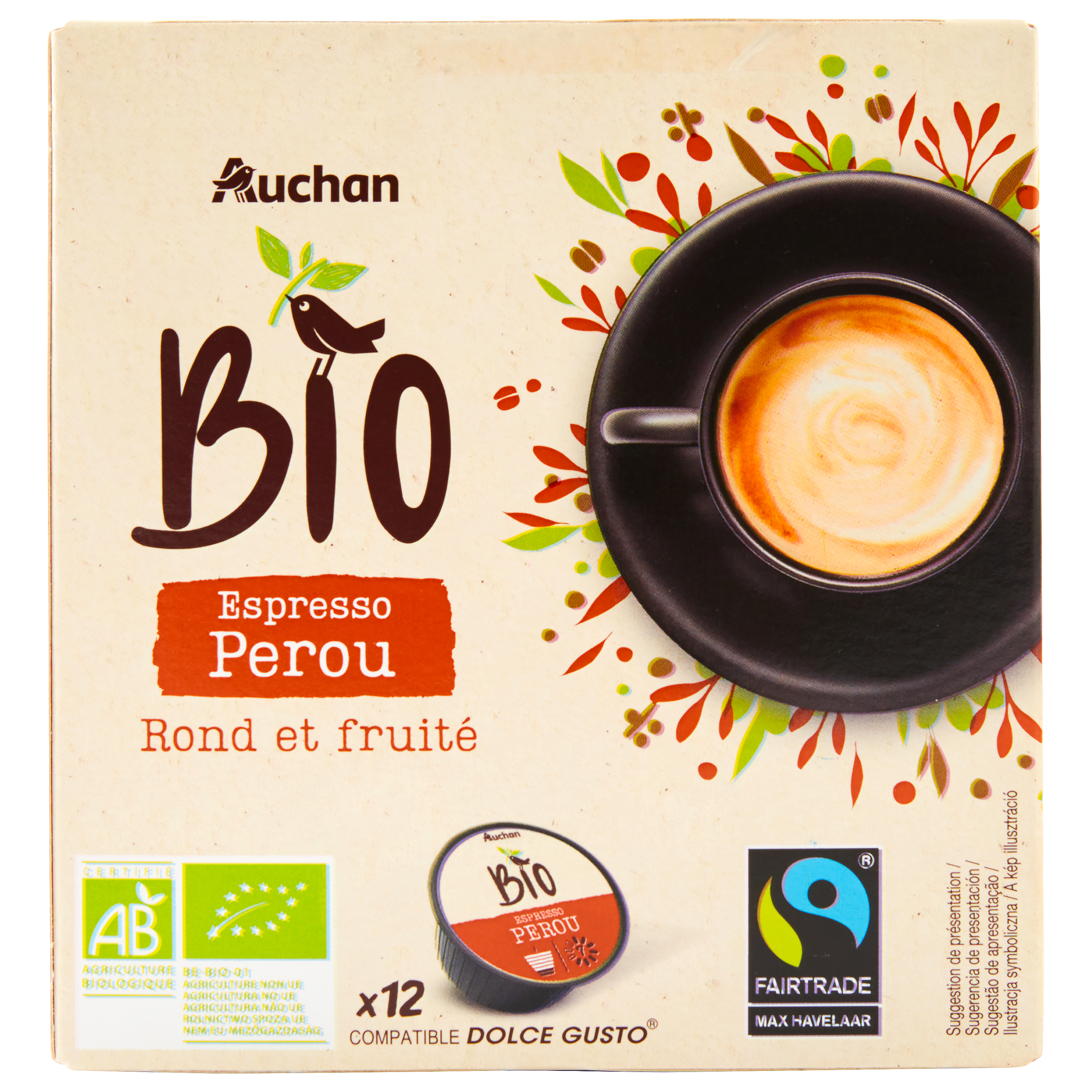 Café Bio du Pérou Dolce Gusto x12 dosette - 84g