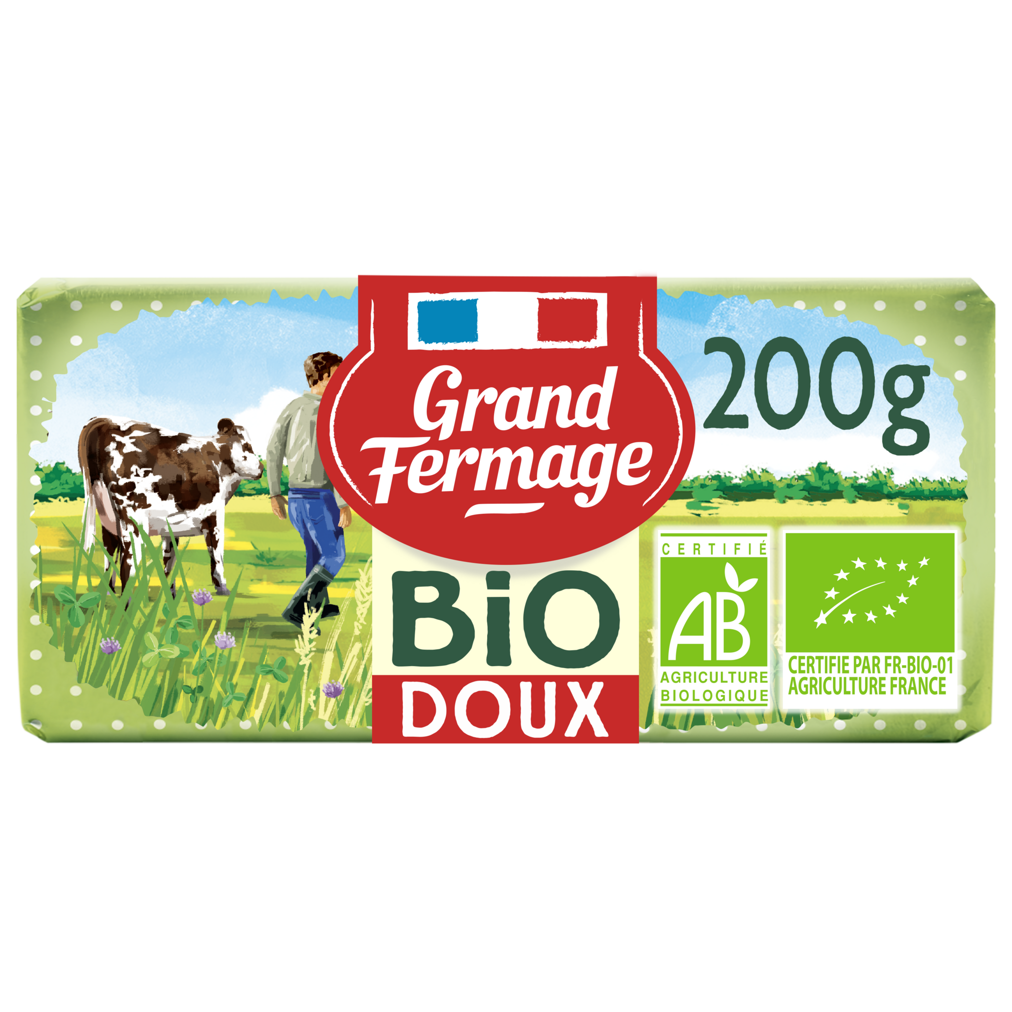 Beurre demi sel plaquette GRAND FERMAGE 200g - Kibo