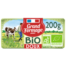 GRAND FERMAGE Beurre doux bio plaquette 200g