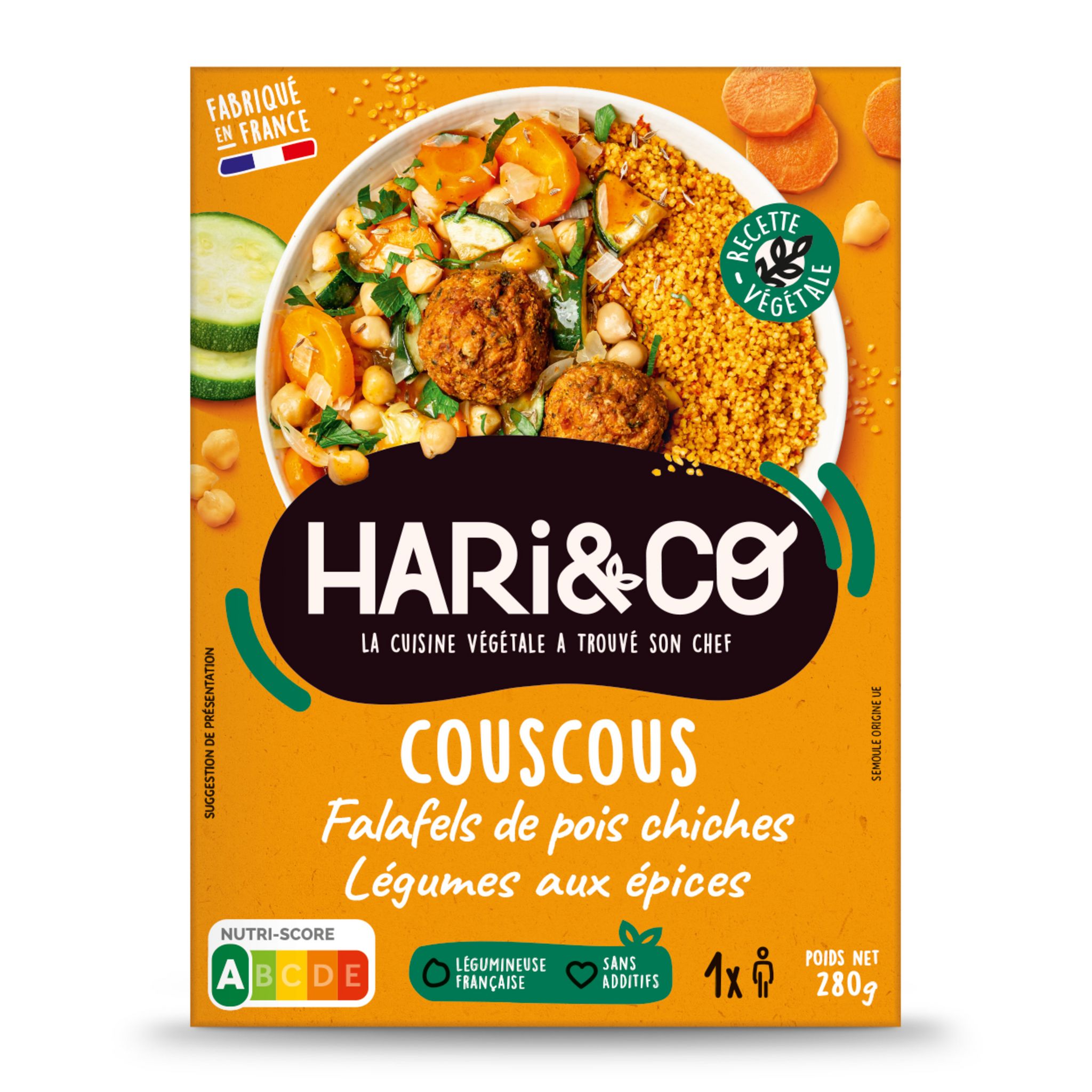 Couscous aux pois chiches et aux légumes