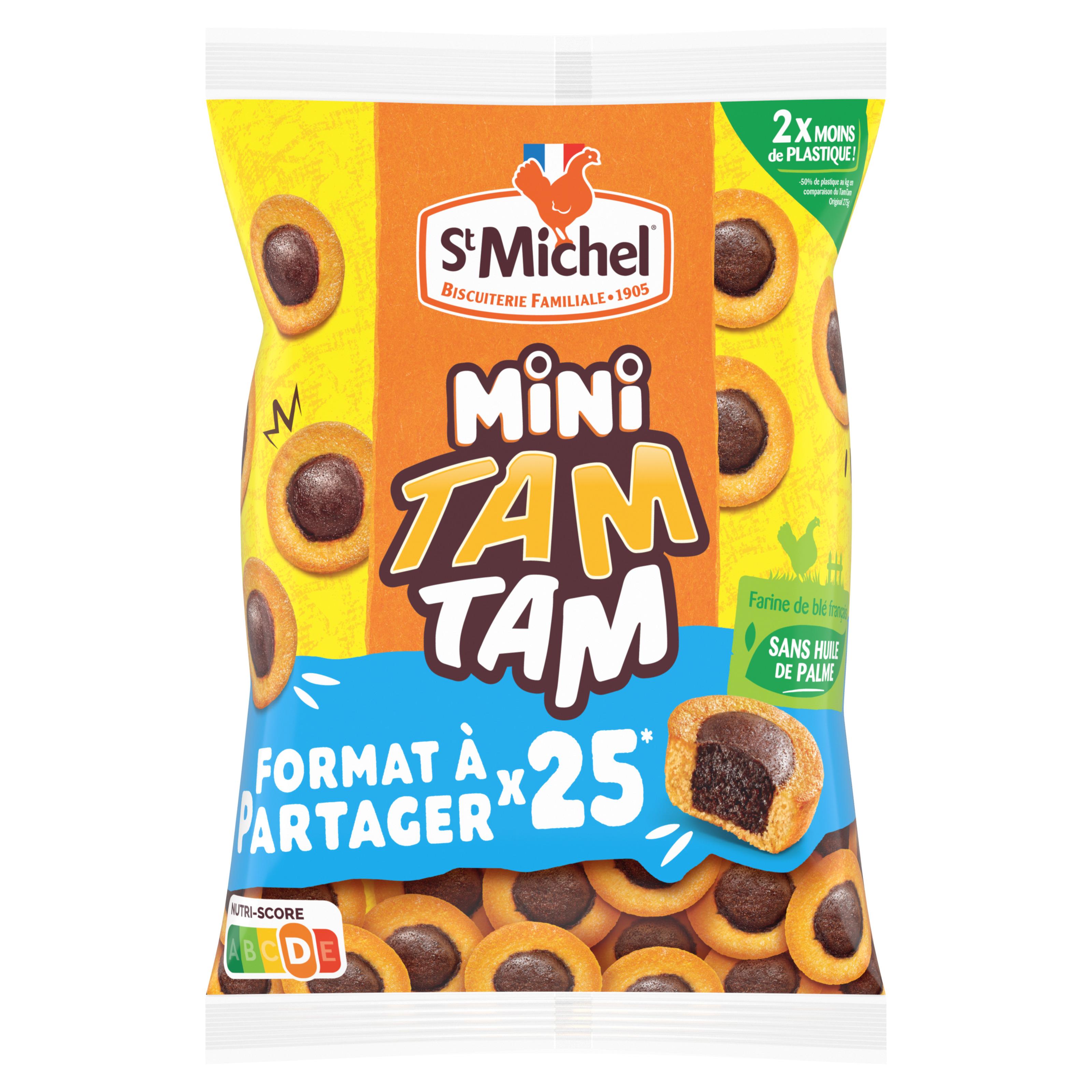 ST MICHEL Mini tam tam l'original 25 gâteaux 375g pas cher 