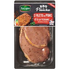 SOCOPA Filets de porc à la Texane paprika et poivre 2 pièces 200g