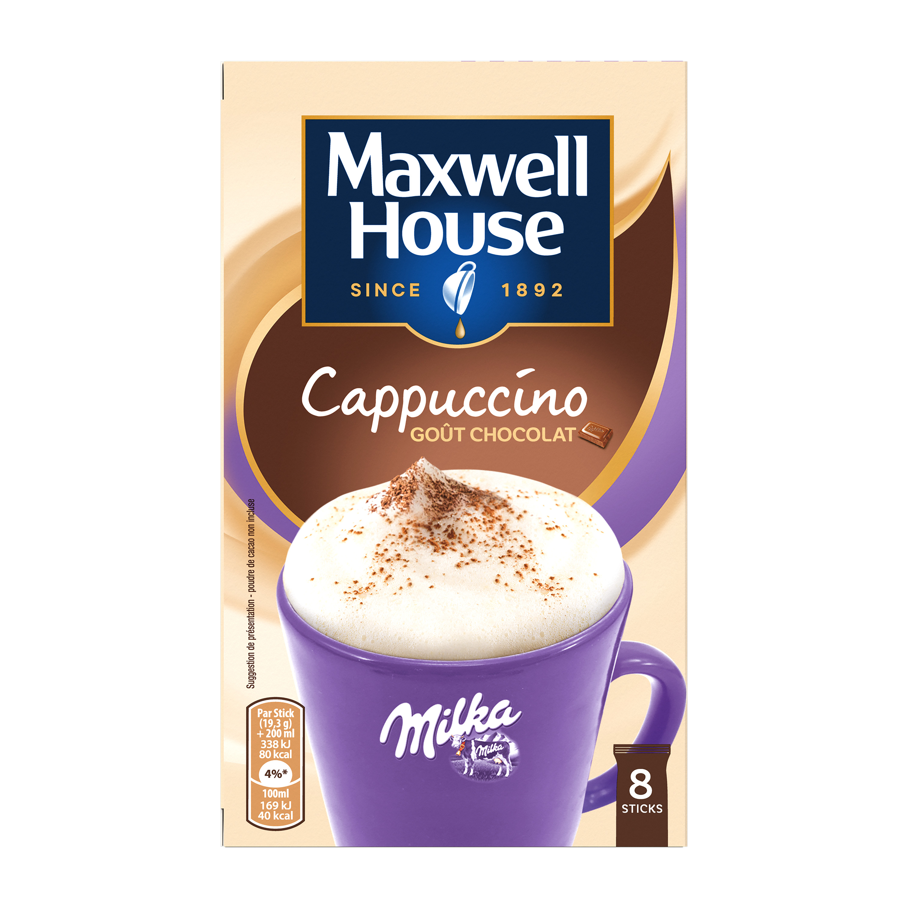 Cappuccino Noisette Maxwell House - 305g