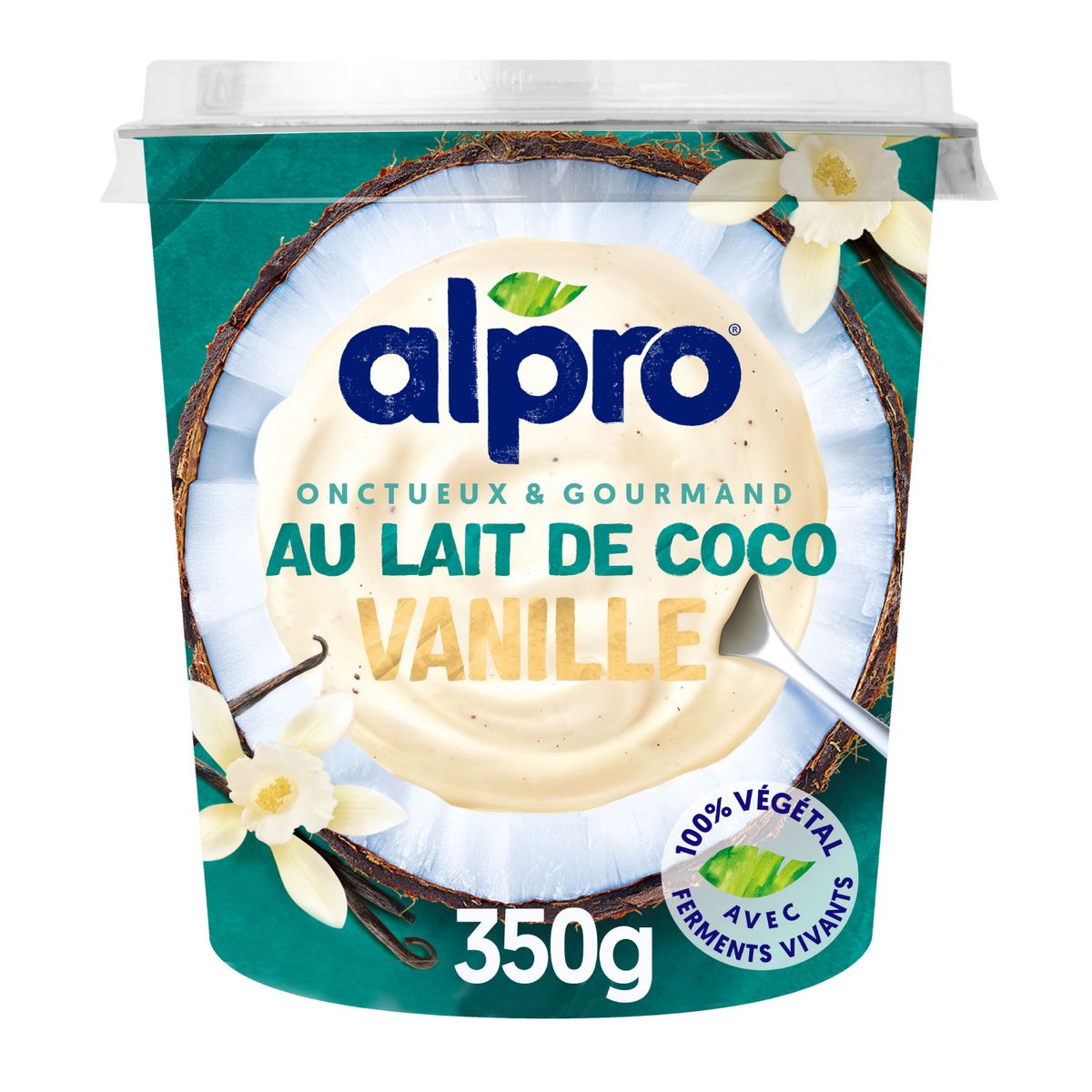ALPRO Yaourt à la grecque au lait de coco à la vanille 350g