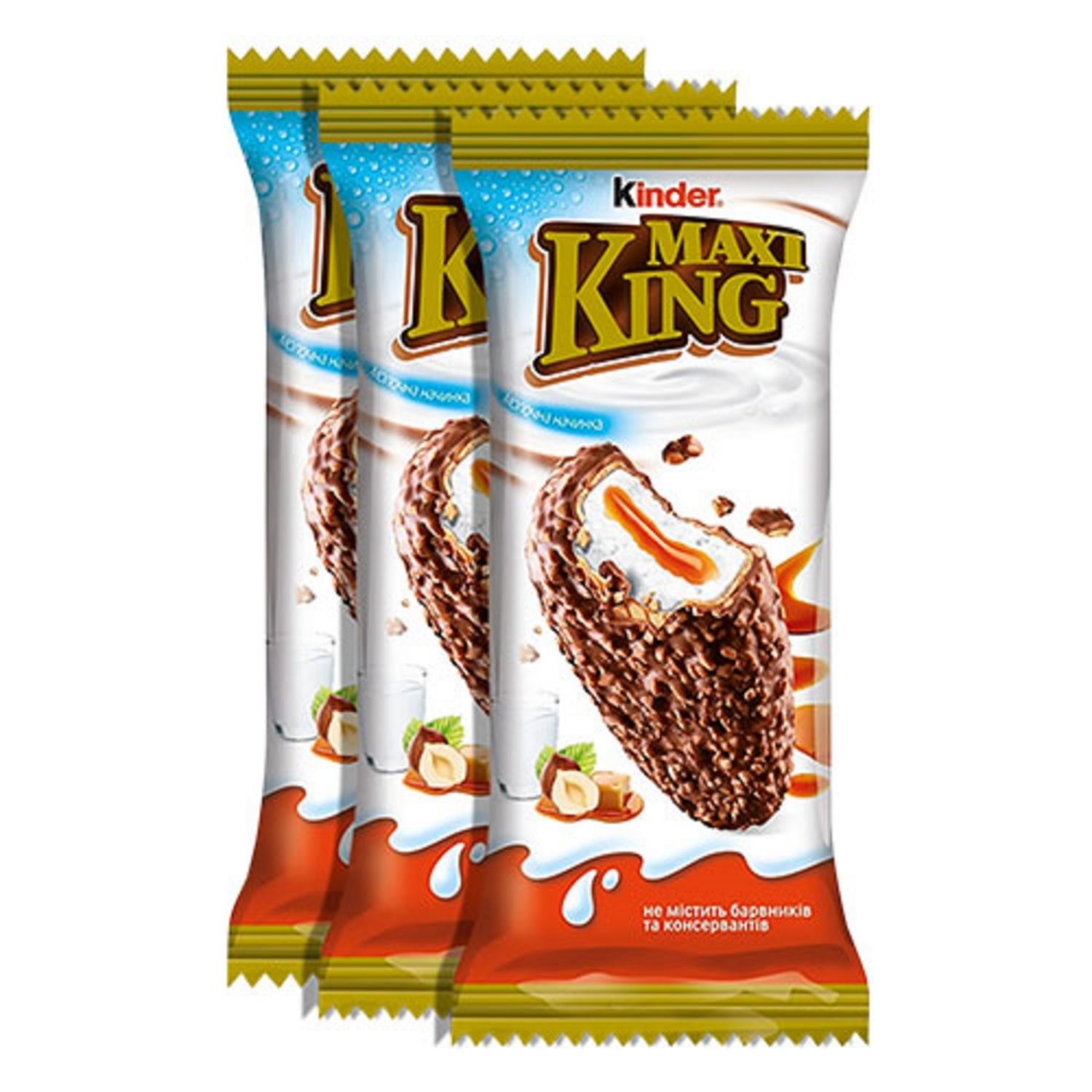 KINDER Maxi king fines gaufrettes enrobées de chocolat au lait et