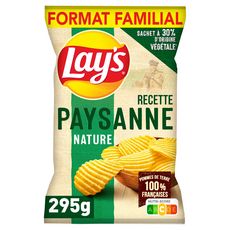 LAY'S Chips recette paysanne nature format familial 295g