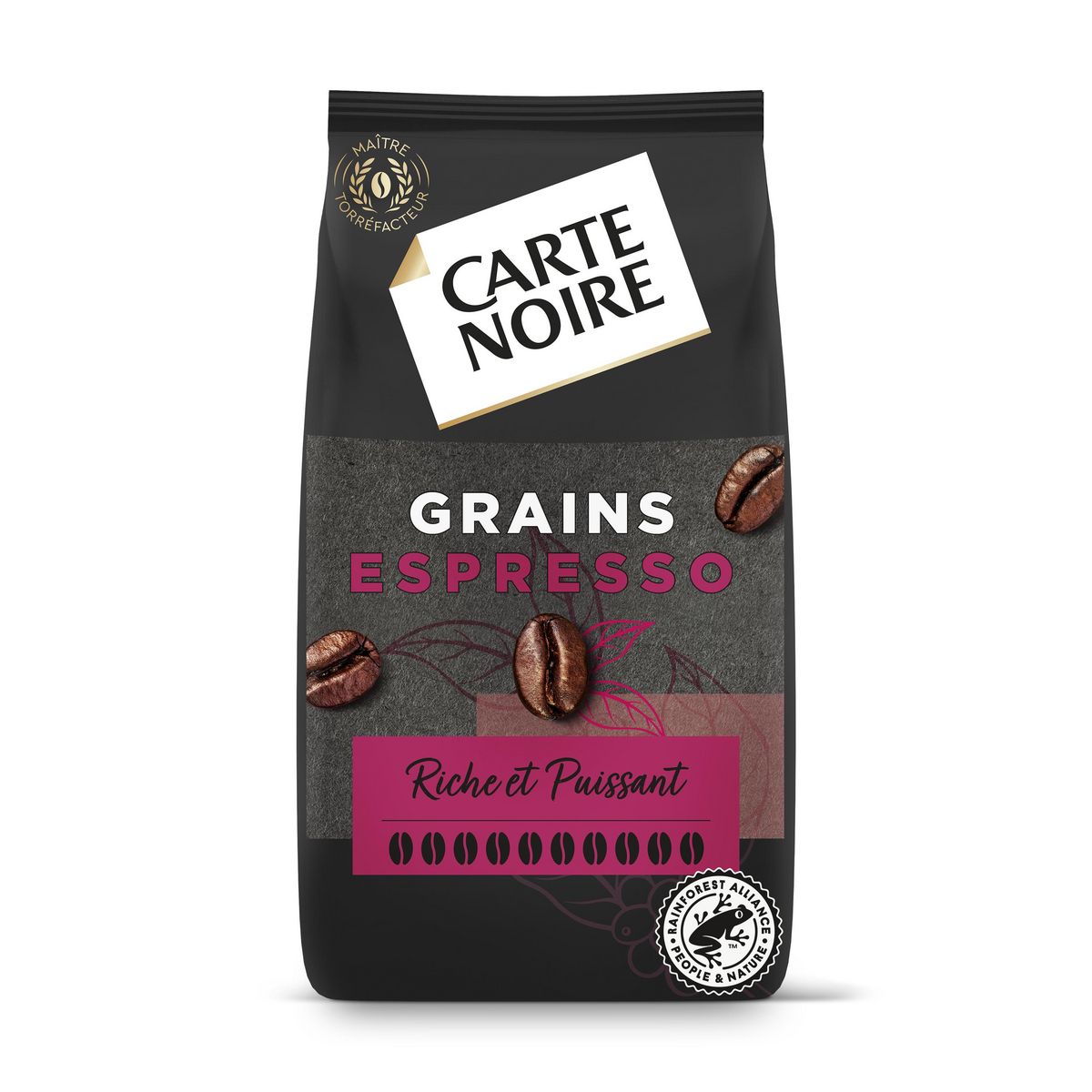 Achetez notre café noir en grains bio 1 kg