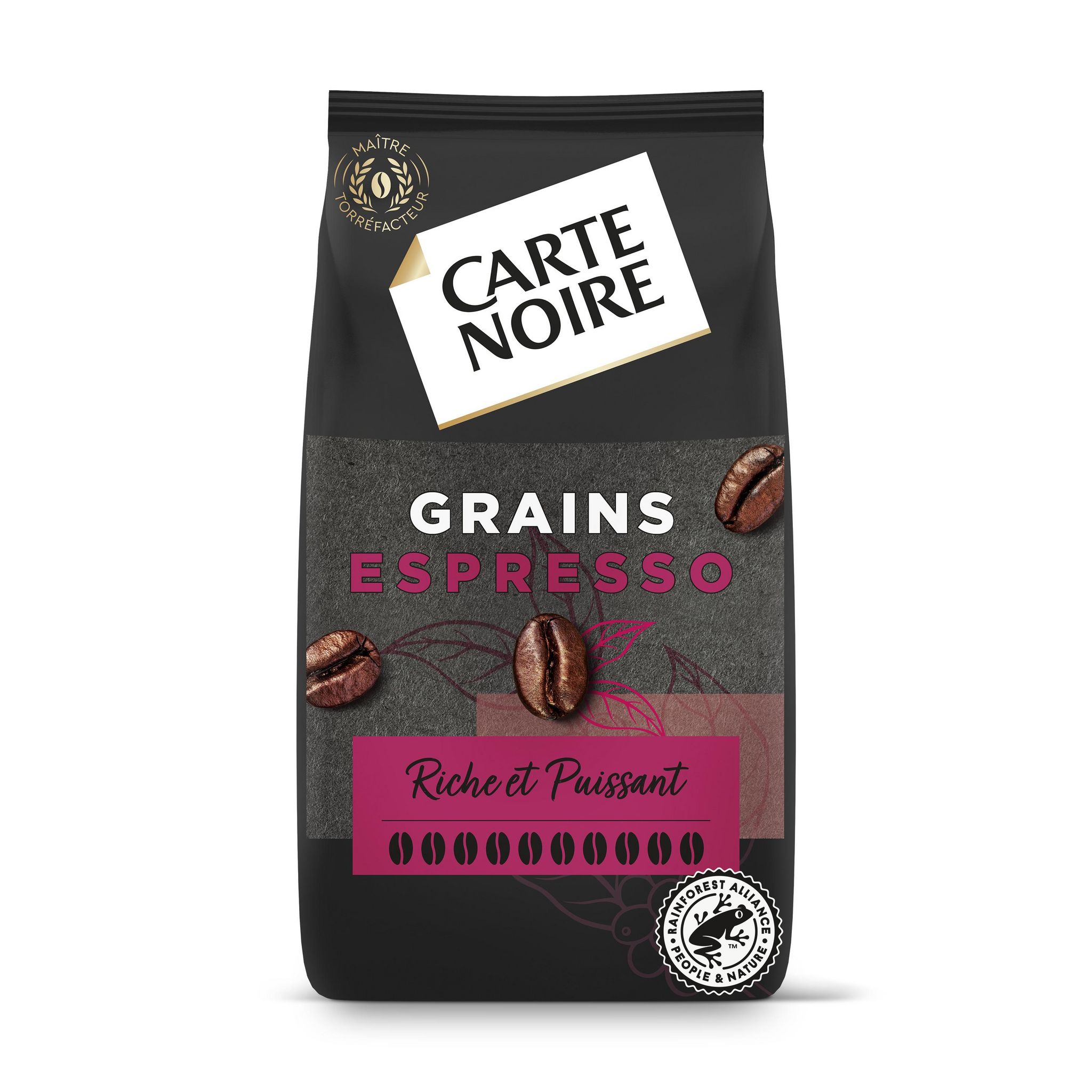 CARTE NOIRE Café en grains pur arabica 1kg pas cher 