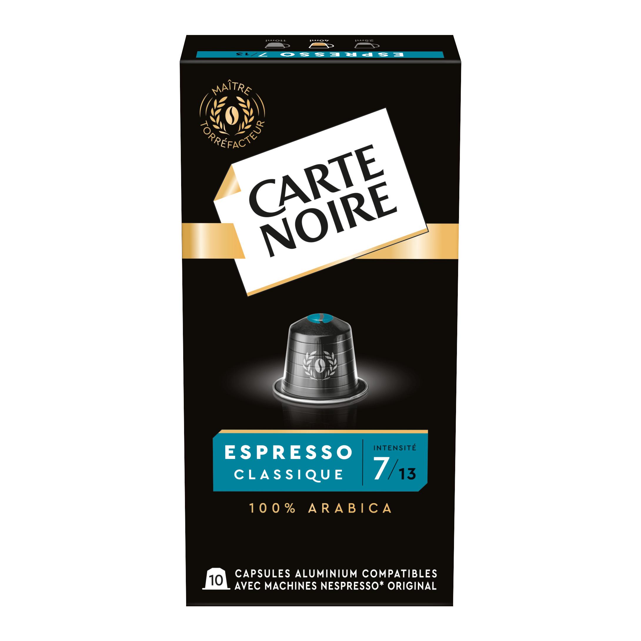 LOT DE 5 - CARTE NOIRE : Expresso - Dosettes de café Intensité 8 36 dosettes