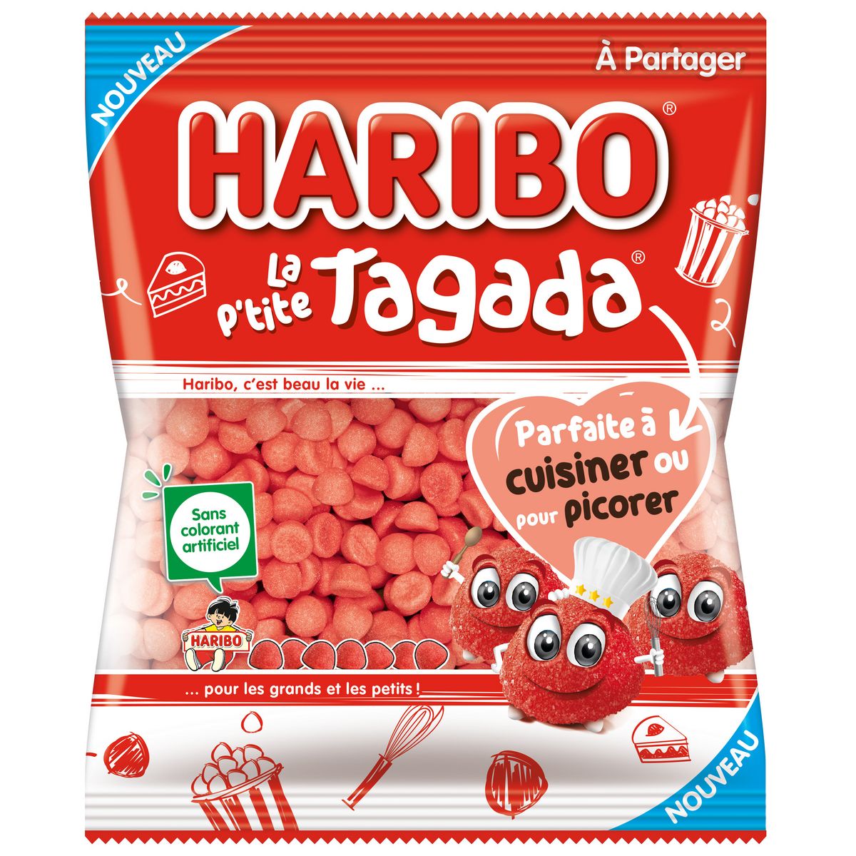 HARIBO Bonbons la p'tite tagada 220g