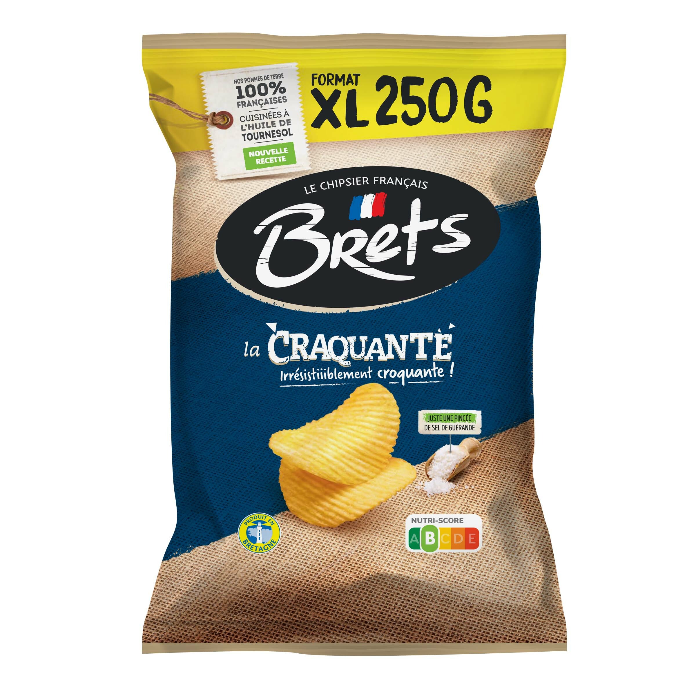 BRET'S - Chips Saveur Camembert 125G - Lot De 4 : : Epicerie