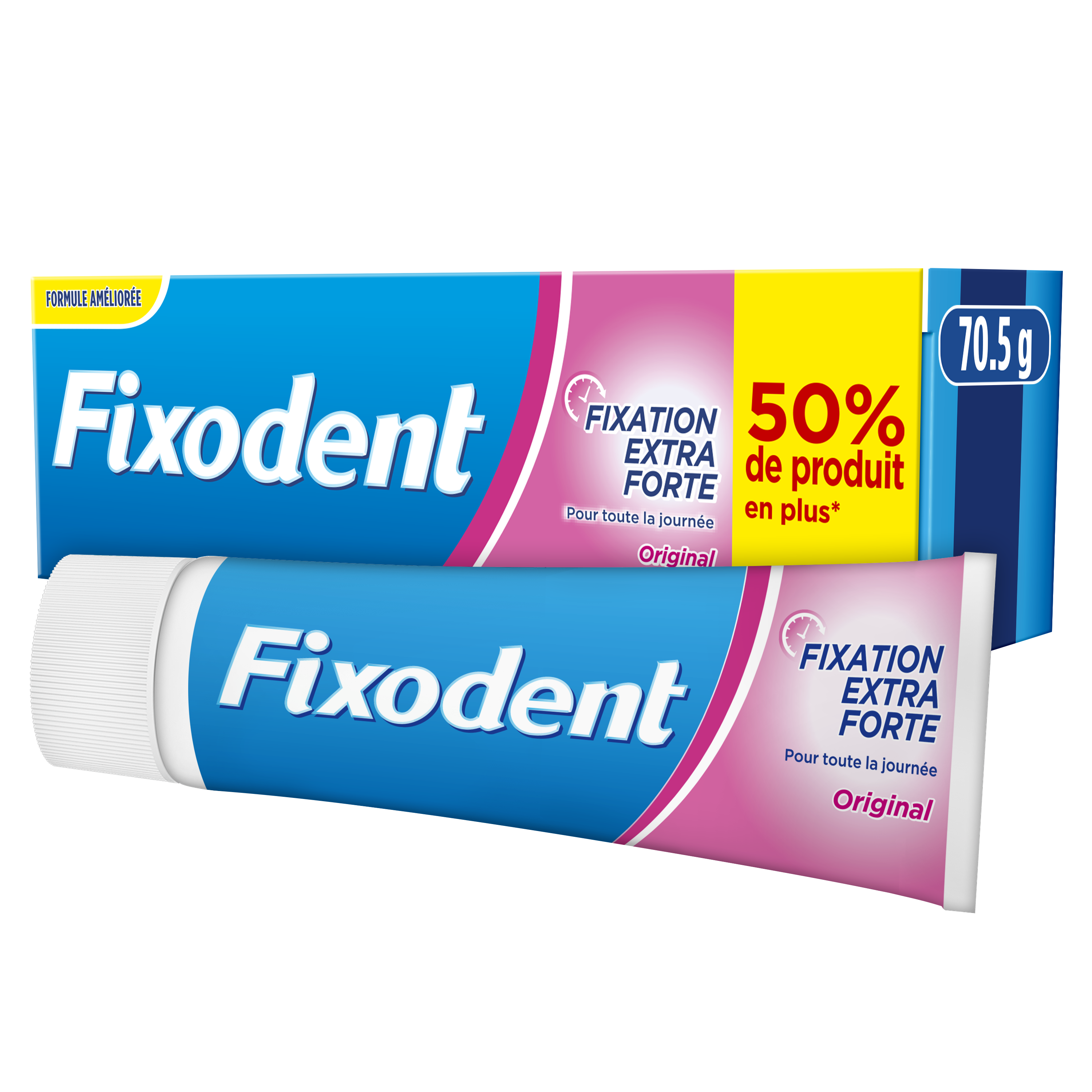 FIXODENT PRO SOIN CONFORT FIXATION EXTRA-FORTE TUBE 47GR- Achat en