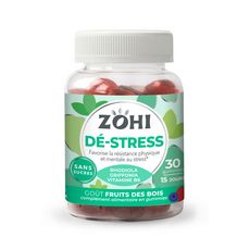 ZOHI Complément alimentaire en gummies dé-stress goût fruits des bois 30 gummies 90g