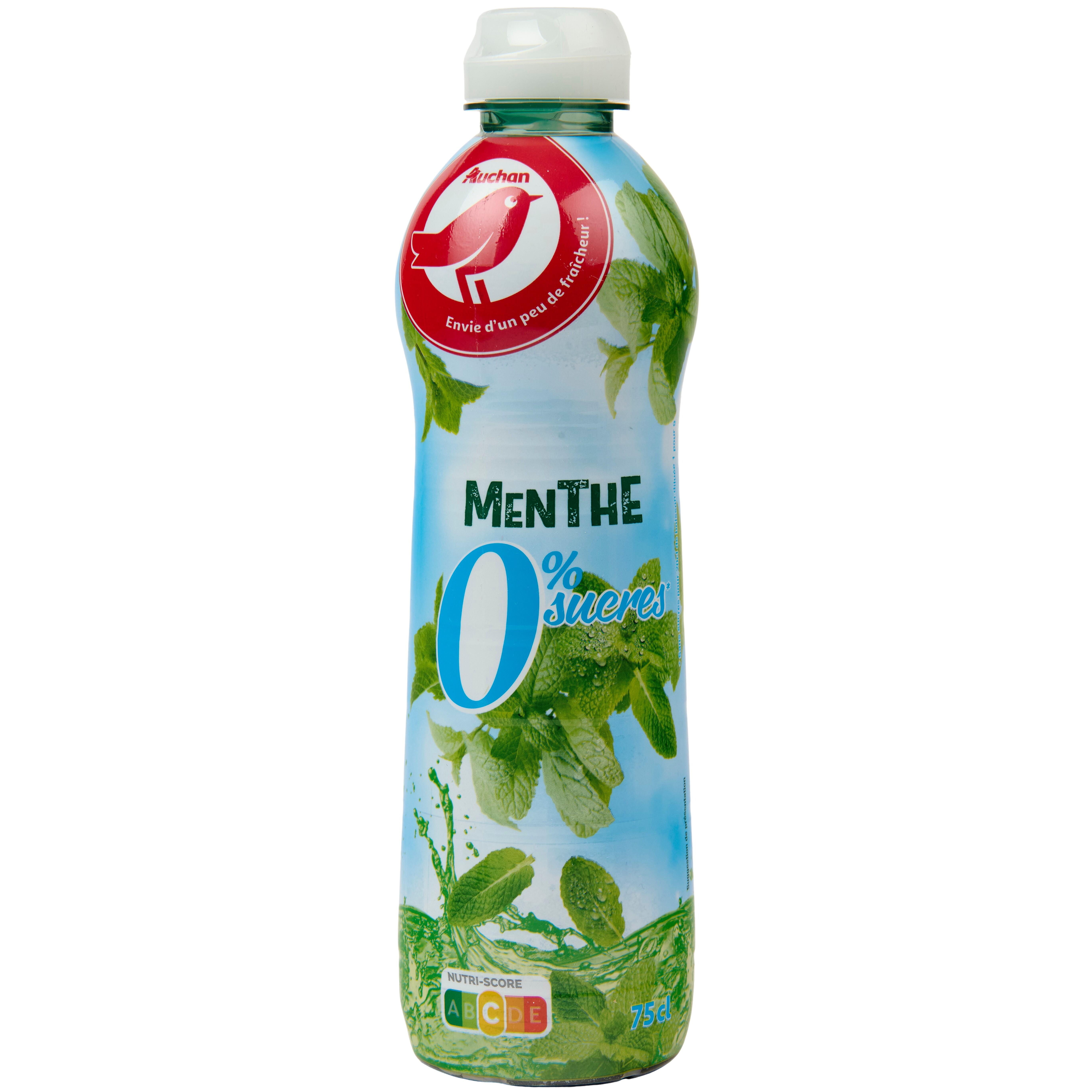 goût MENTHE SANS SUCRESà l'extrait de Stévia* - Auchan - 0.15 kg