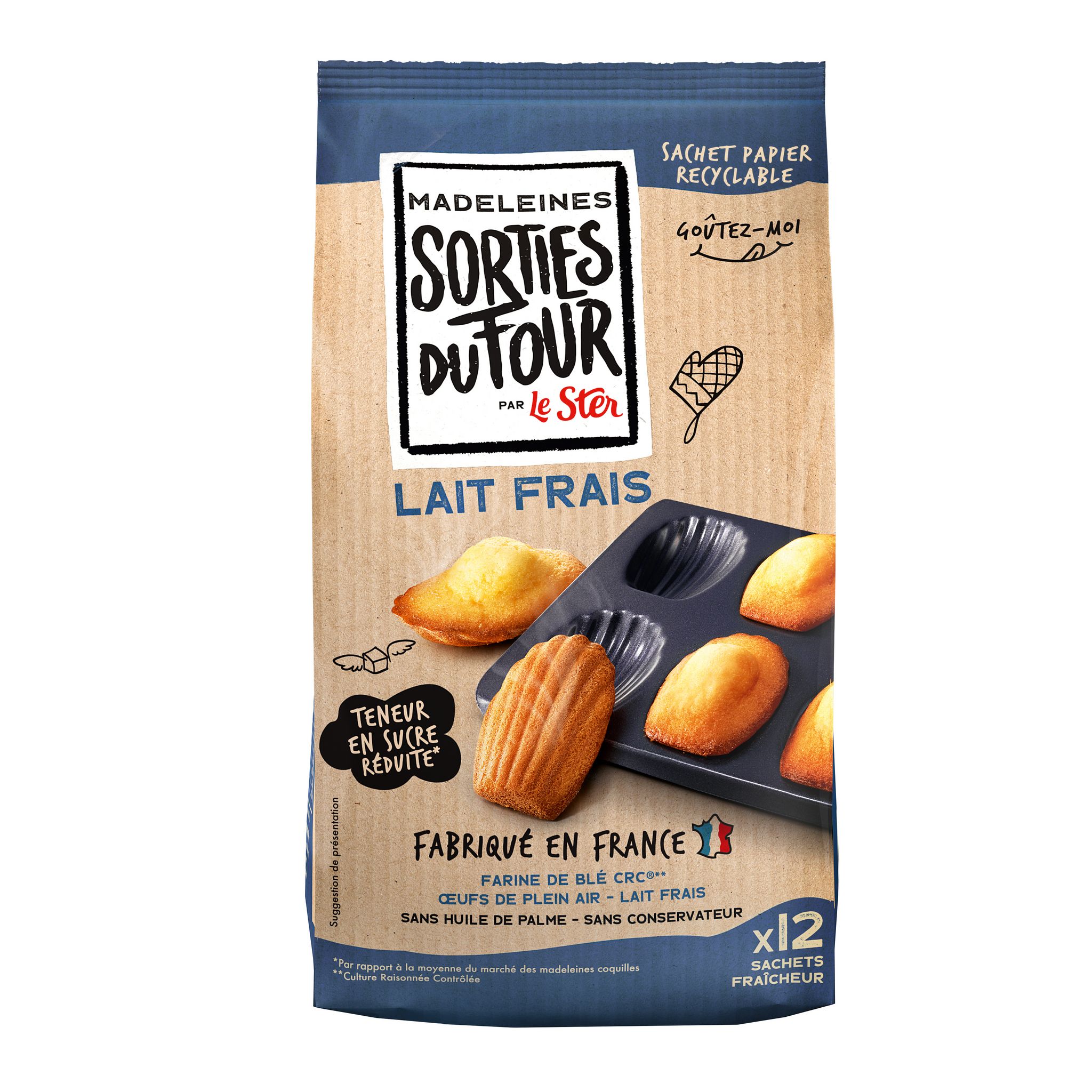 Lot de 20 Madeleines coquilles 25 G emballées individuellement Le Ster