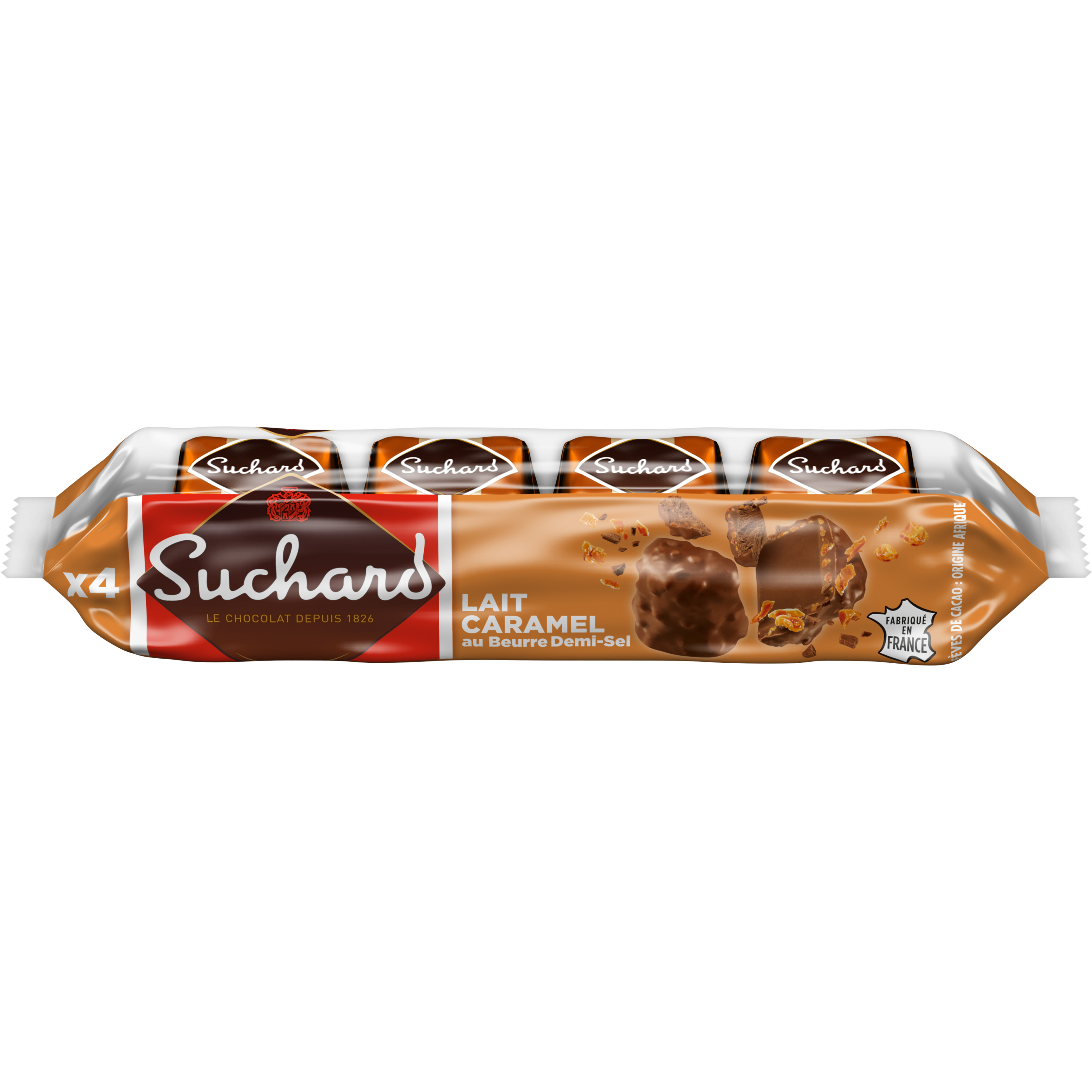 SUCHARD Rochers au chocolat au lait et caramel au beurre demi-sel