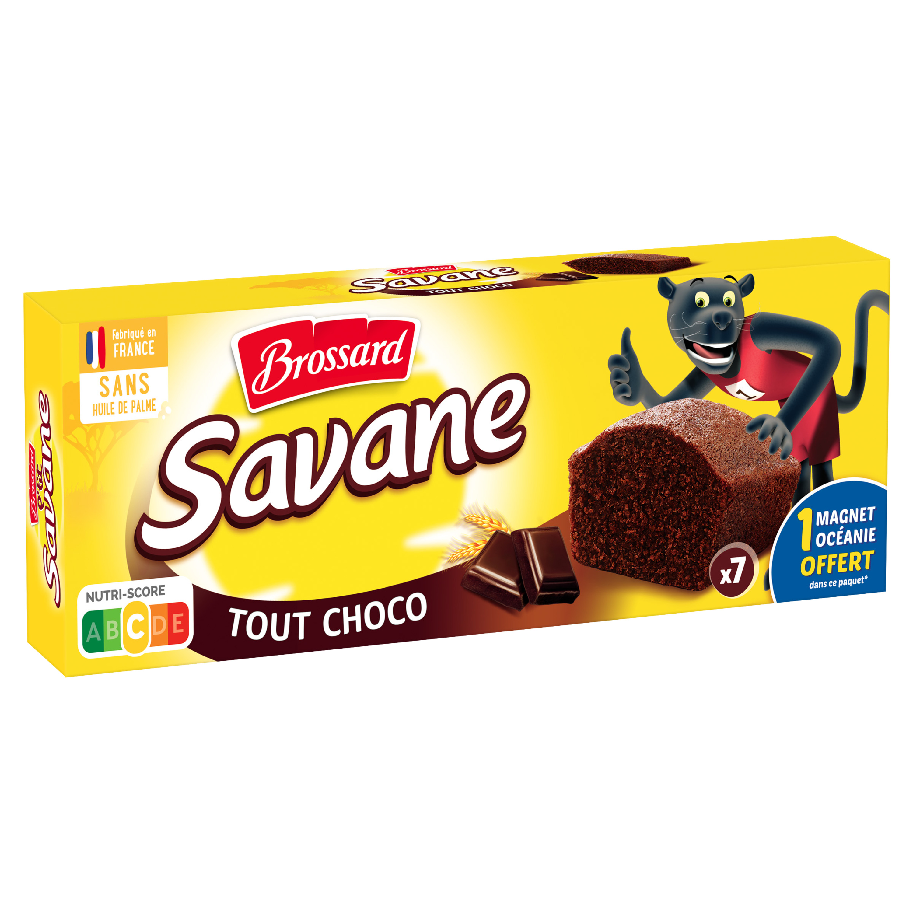 Brossard Gâteaux Chocolat Savane x7 (lot de 2) - DISCOUNT