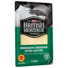 BRITISH HERITAGE  Premium cheddar AOP extra mature 12 mois 125g