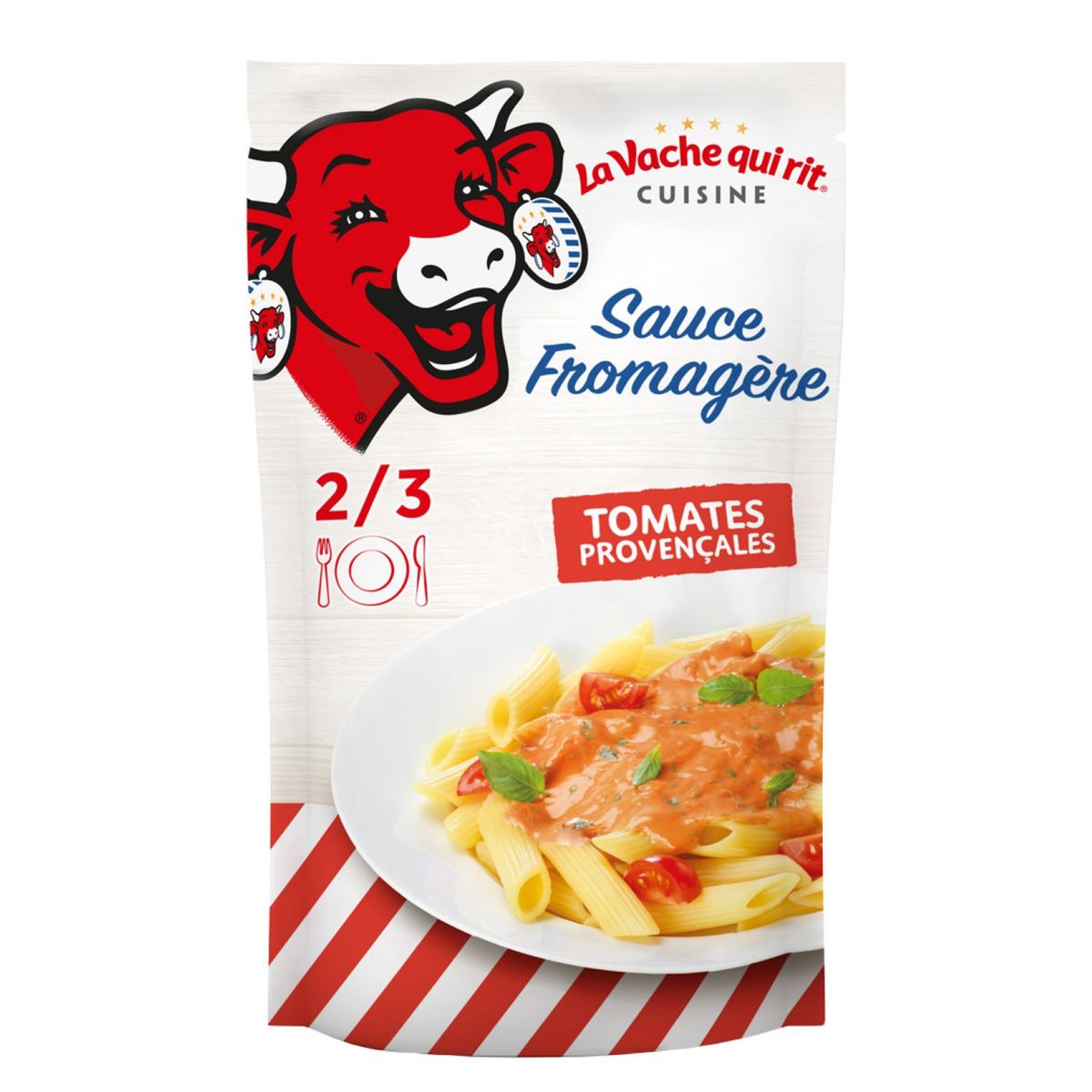 LA VACHE QUI RIT Cuisine sauce fromagère tomates provençales 2/3 parts