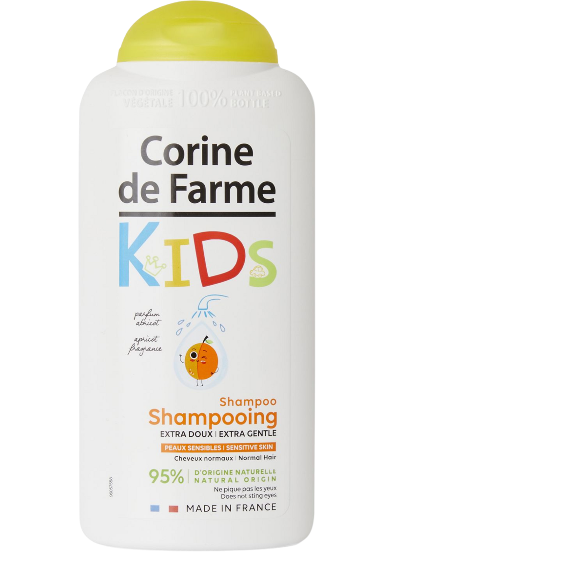CORINE DE FARME Shampooing extra doux Kids parfum abricot pour cheveux normaux 300ml