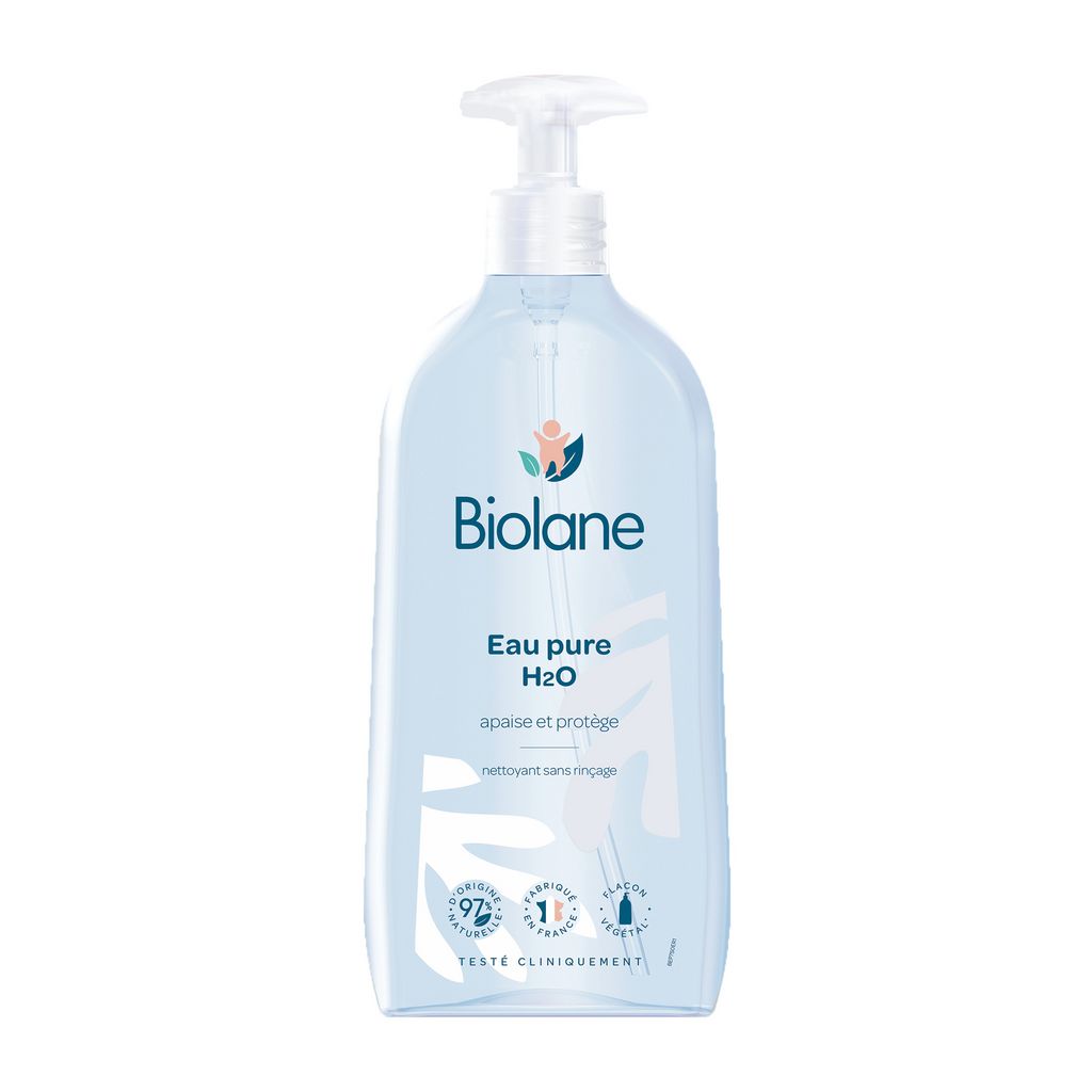 BIOLANE Eau pure nettoyante sans rinçage 750ml pas cher 