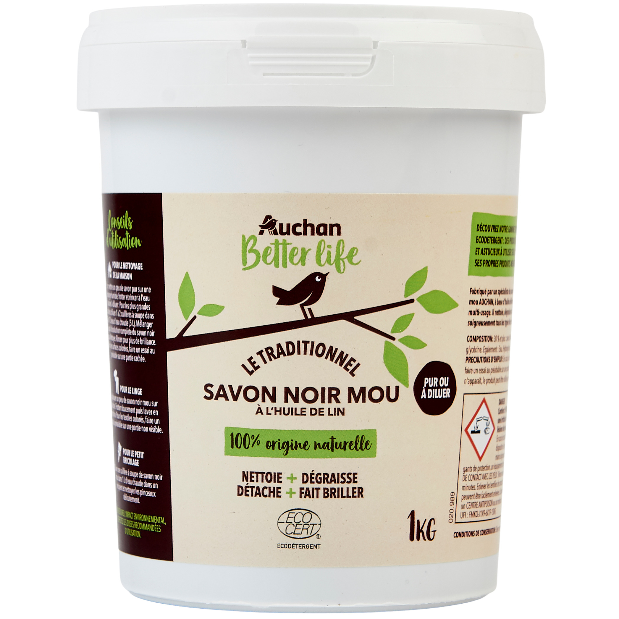 Savon noir mou à l'huile de lin 5KG