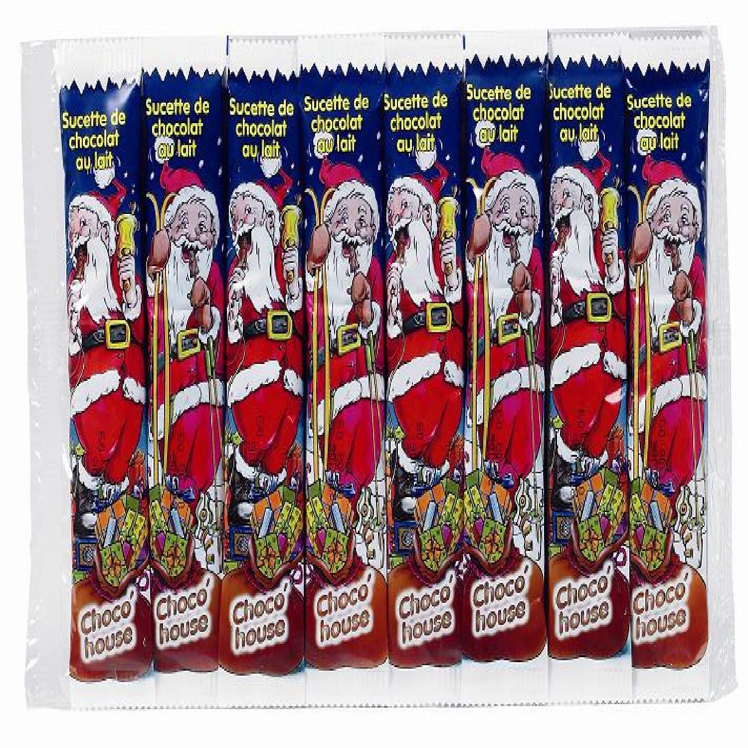 ROHAN Sucettes Père Noël chocolat au lait 10 pièces 150g pas cher