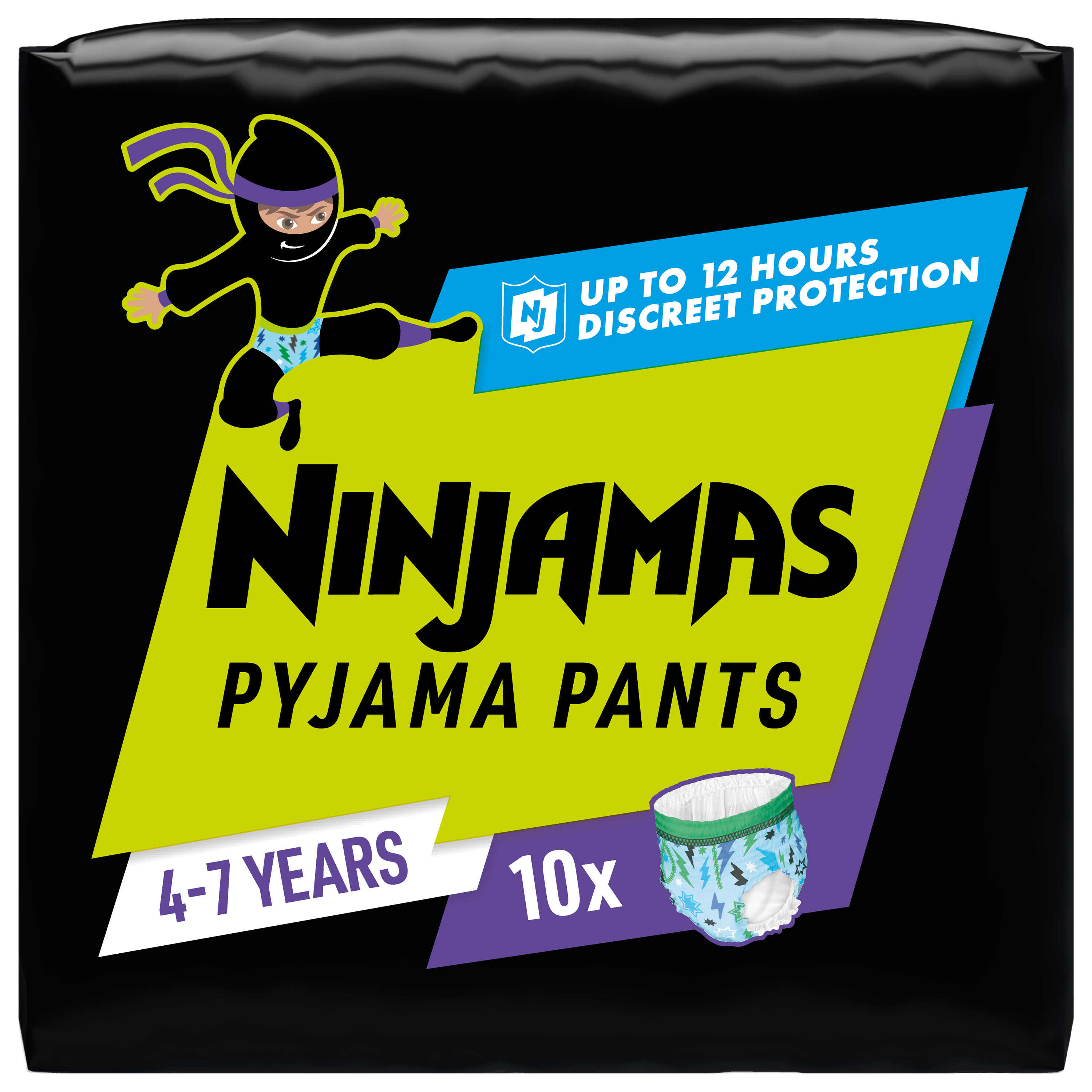 NINJAMAS Pyjama pants Sous-vêtement de nuit absorbant pour garçon