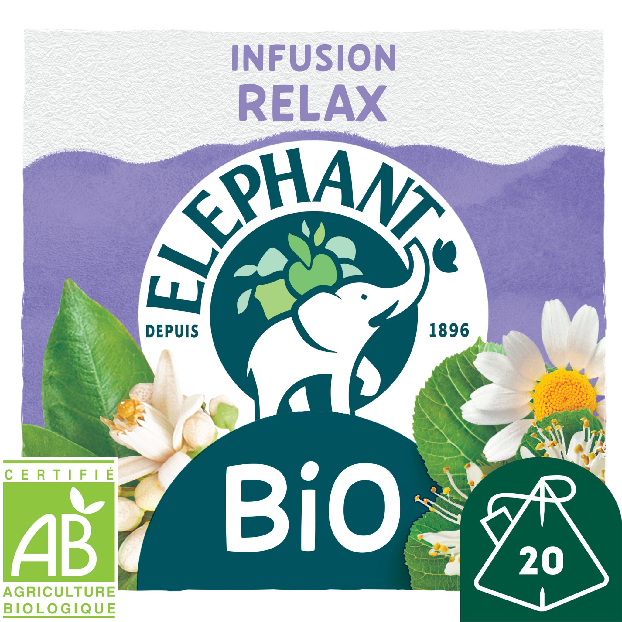 ELEPHANT : Infusion de verveine, feuilles d'oranger, camomille, tilleul -  chronodrive