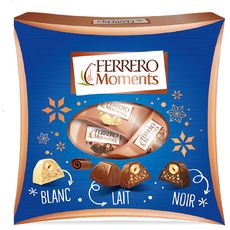 FERRERO Moments assortiment de chocolats lait noir blanc 21 pièces 184.8g