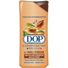 DOP Shampooing très doux 2en1 à l'huile d'argan cheveux méditerranéens secs ou frisés 400ml