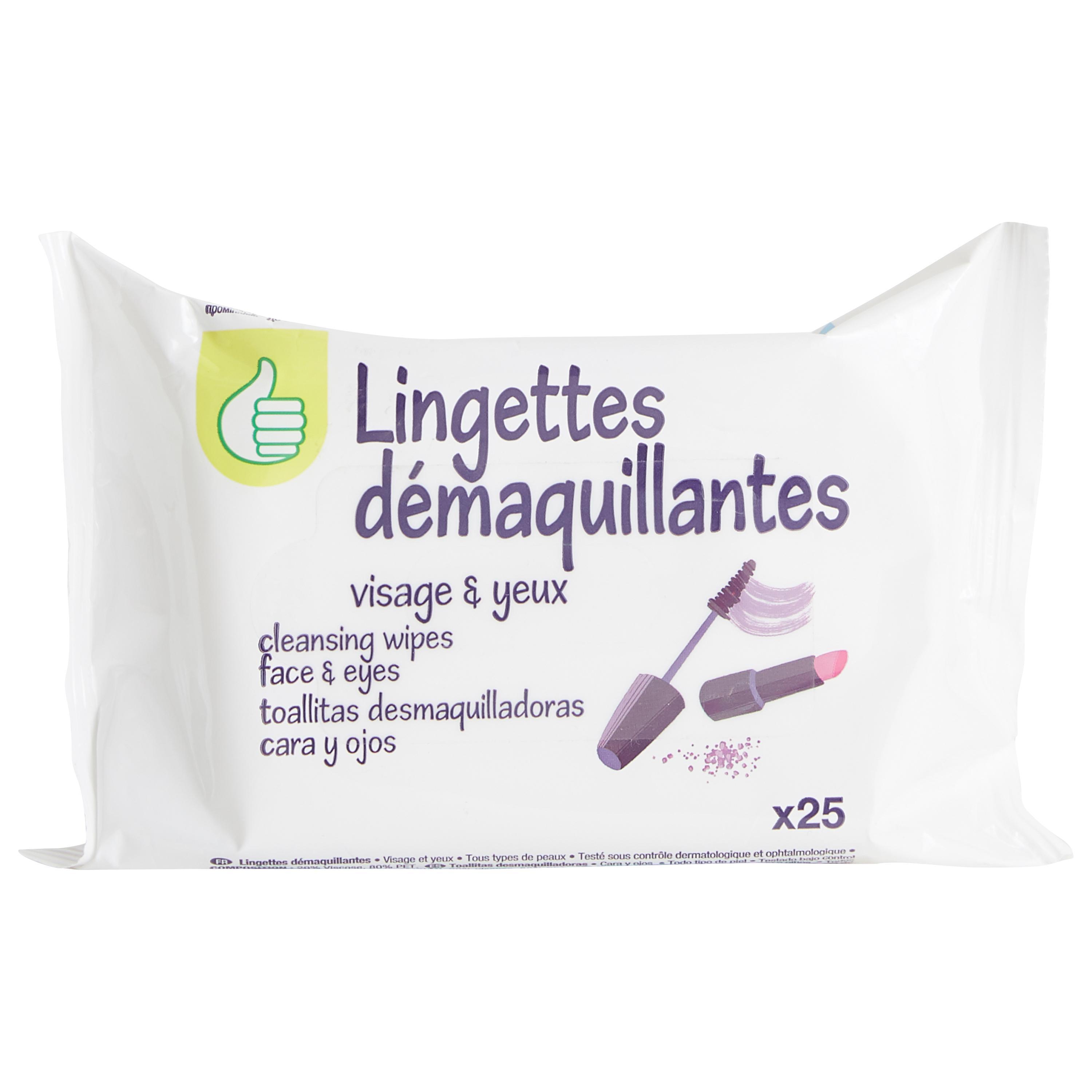 COSMIA Lingettes démaquillantes sensitive peaux sensibles 25 lingettes pas  cher 