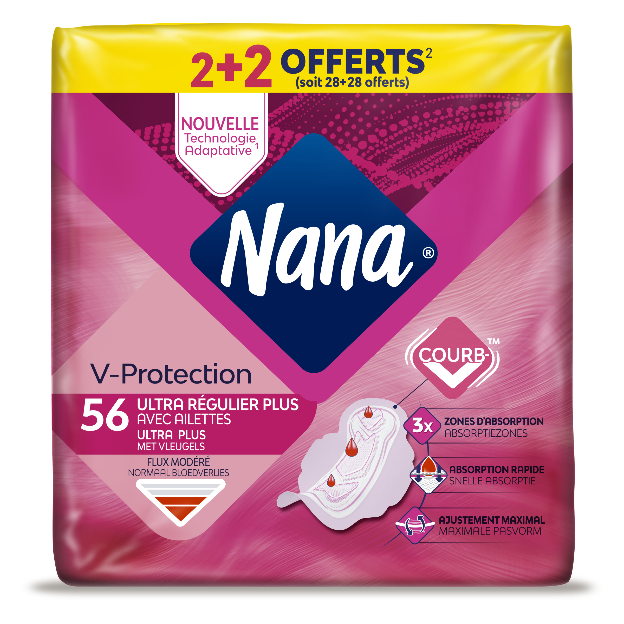 Serviettes Ultra Normal Plus PureSensitive - Nana