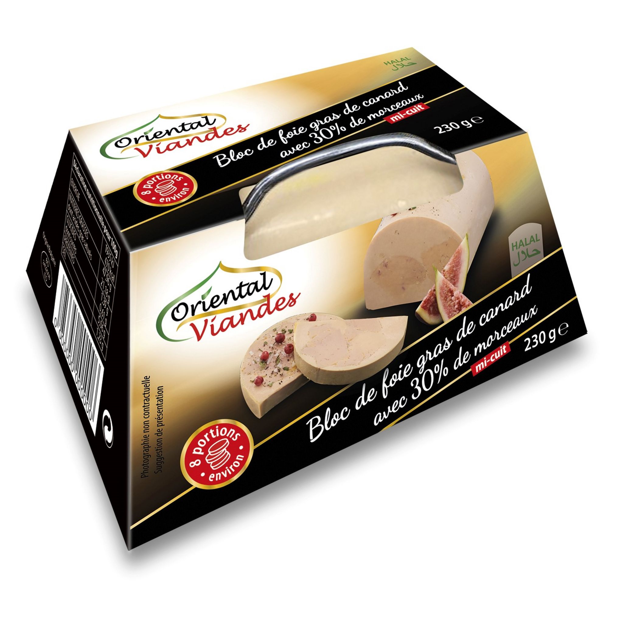 Promo Oriental viandes foie gras de canard avec 30% morceaux en