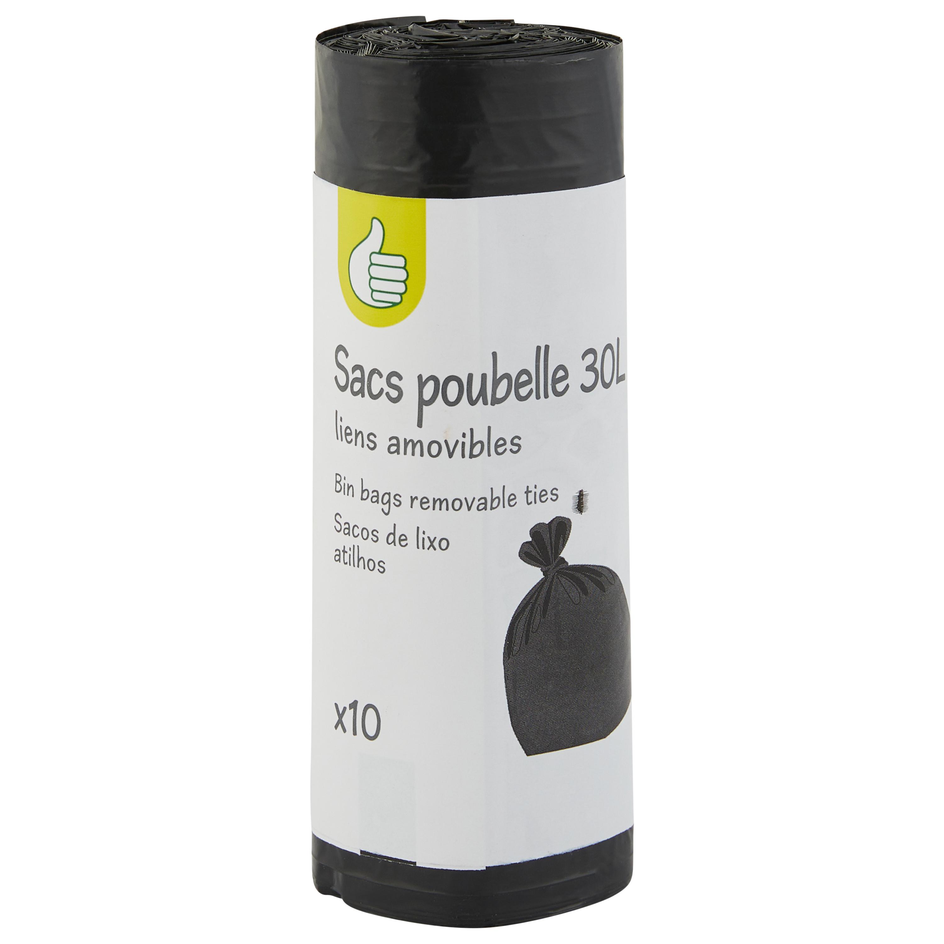 3X 30 Sacs Poubelle Salle De Bain 10 Litres Blancs 8 Microns - Moby-Bag -  Articles de papeterie divers - Creavea