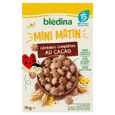 BLEDINA Mini matin céréales complètes au cacao dès 15 mois 70g