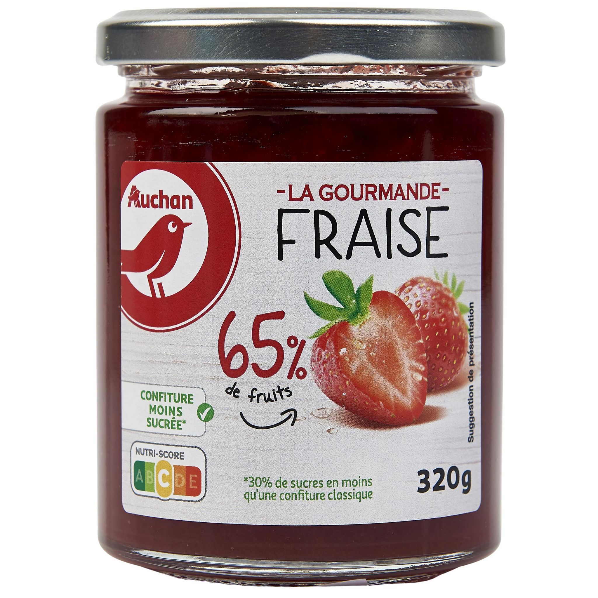 Confiture de fraise 100 % issu des fruits en vente