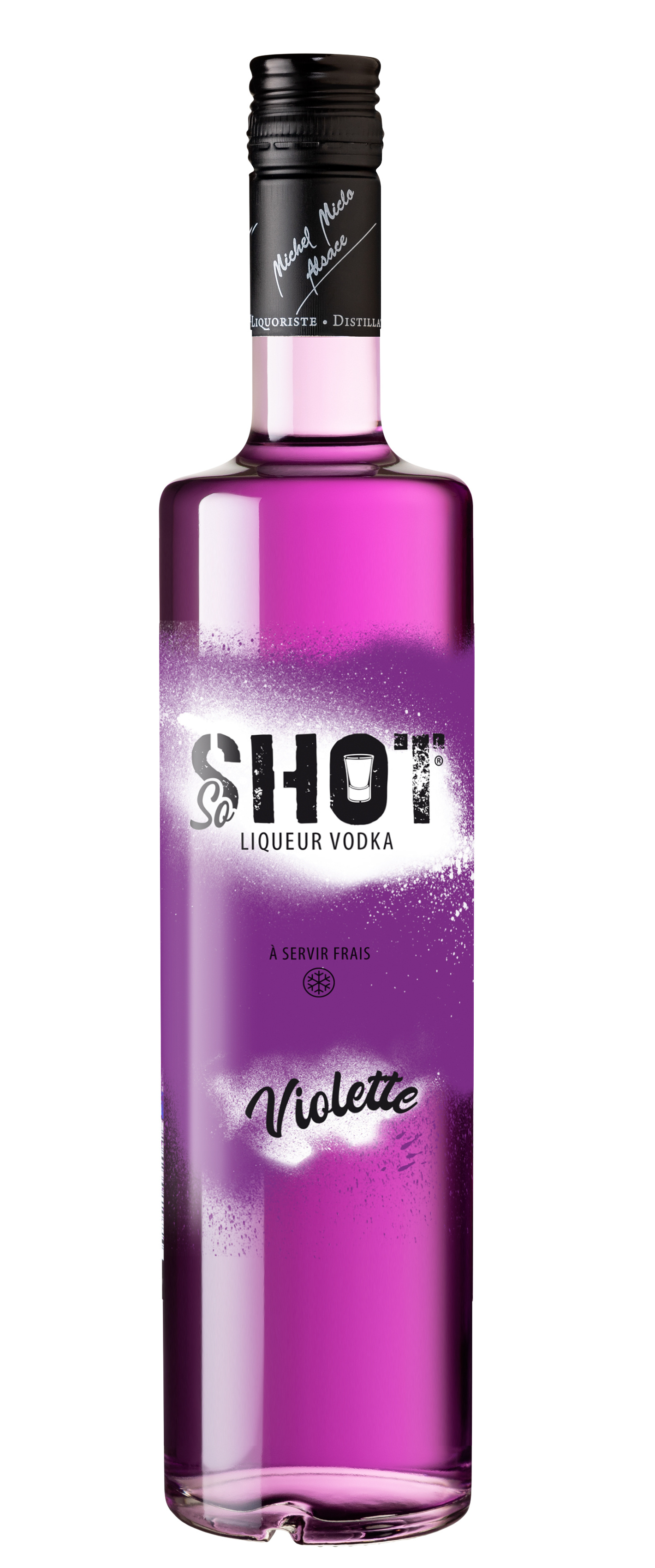 SO SHOT Liqueur de vodka à la violette 18% 70cl pas cher 