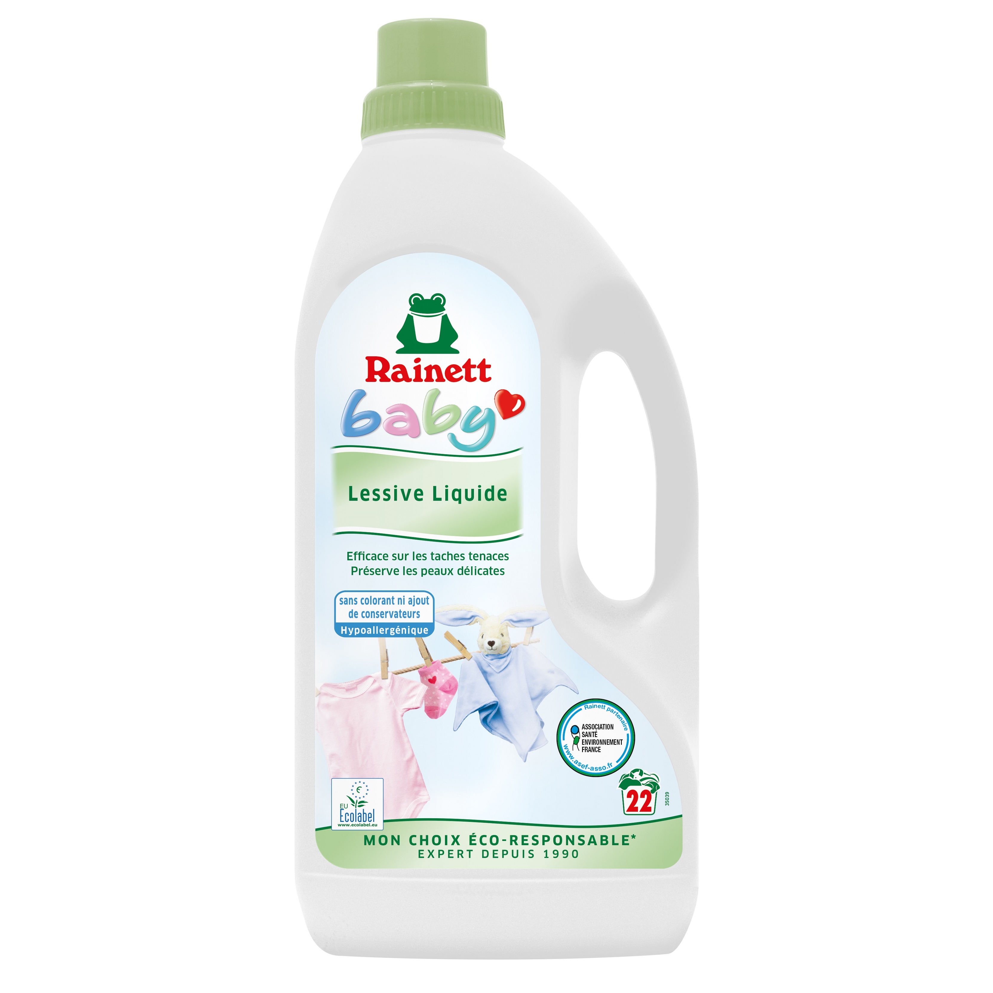 Lessive liquide hypoallergénique 1.5L, Produit bio