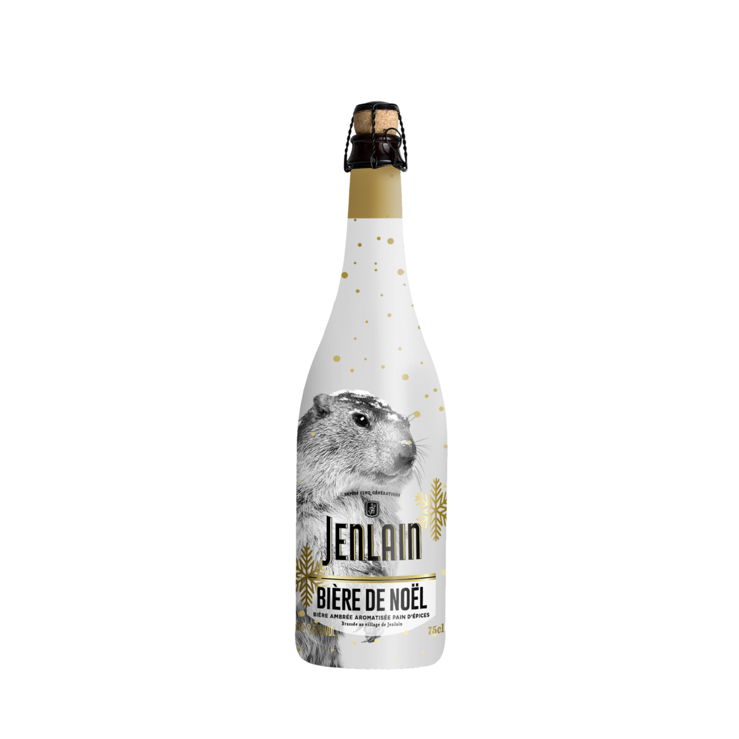 JENLAIN Bière de Noël ambrée 8.5% 75cl pas cher 