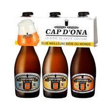 CAP D'ONA Coffret de bière mixte bio 3x33cl