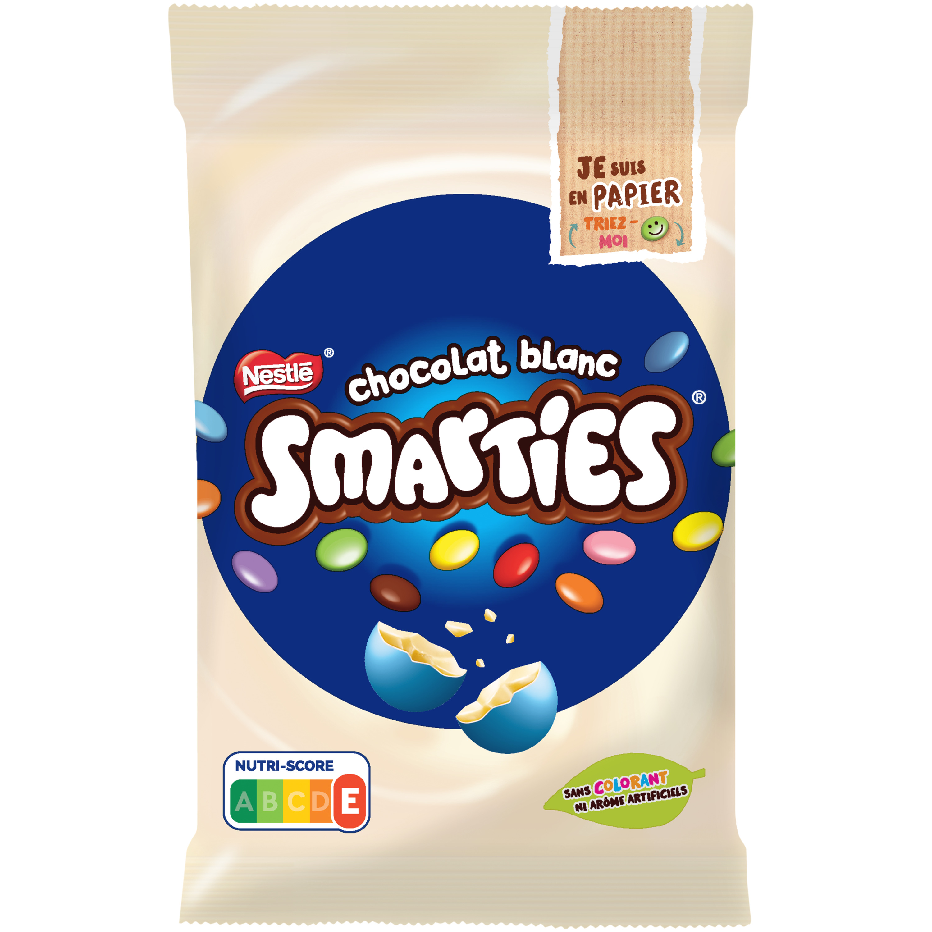 KINDER Schokobons white bonbons au chocolat blanc fourrés au lait et aux  noisettes 200g pas cher 