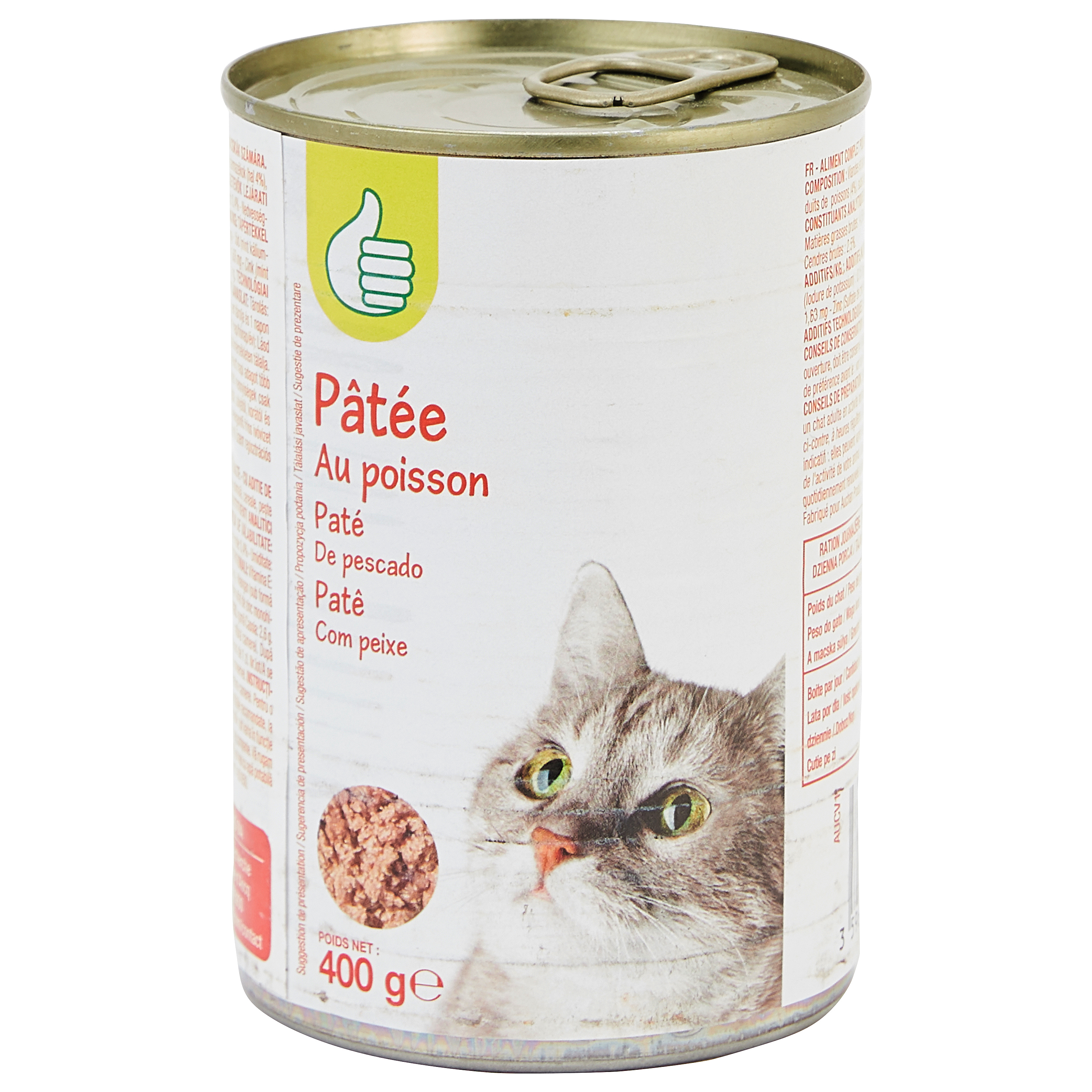 POUCE Boîte pâtée au poisson pour chat 400g pas cher 