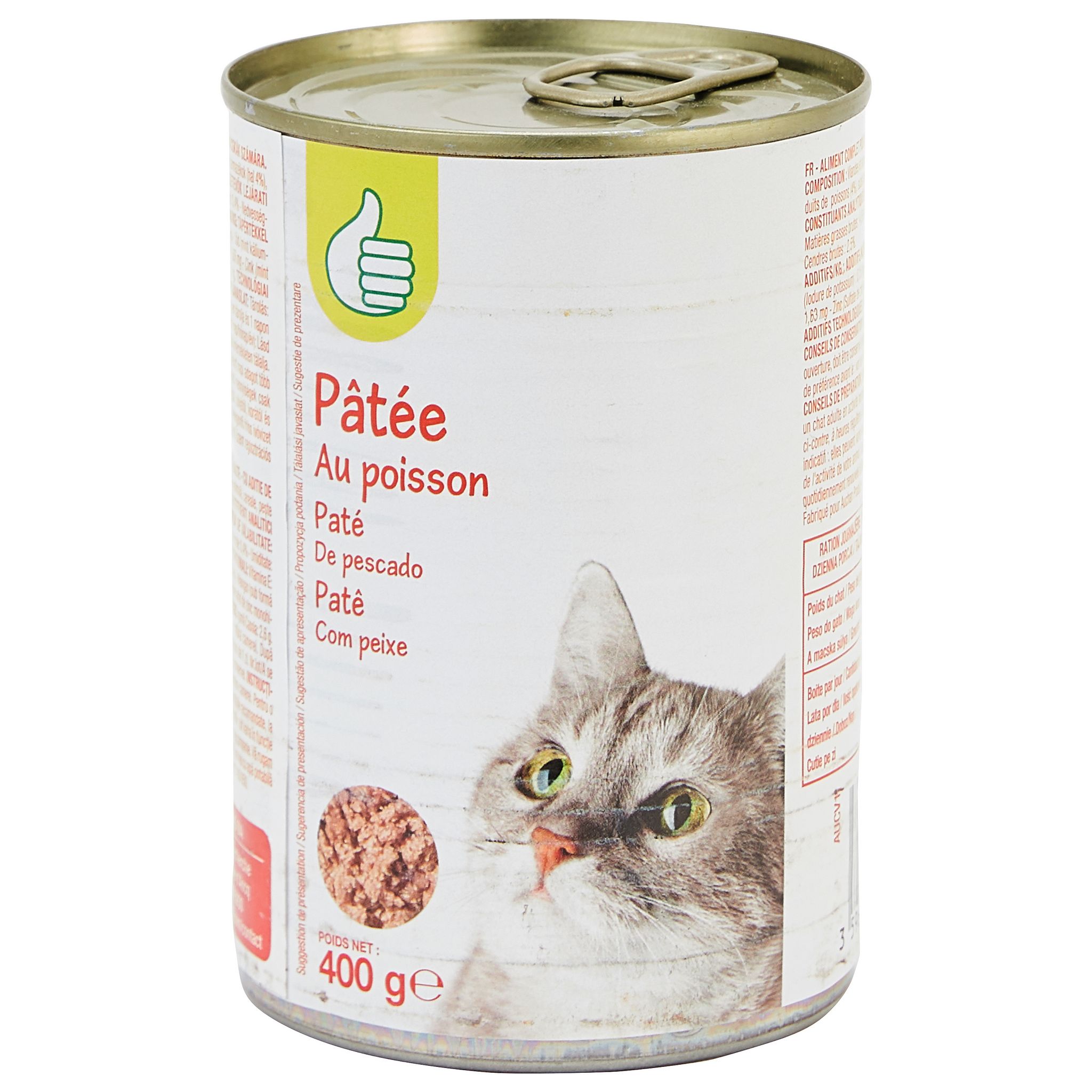 POUCE Barquette pâtée au poisson pour chat 100g pas cher 