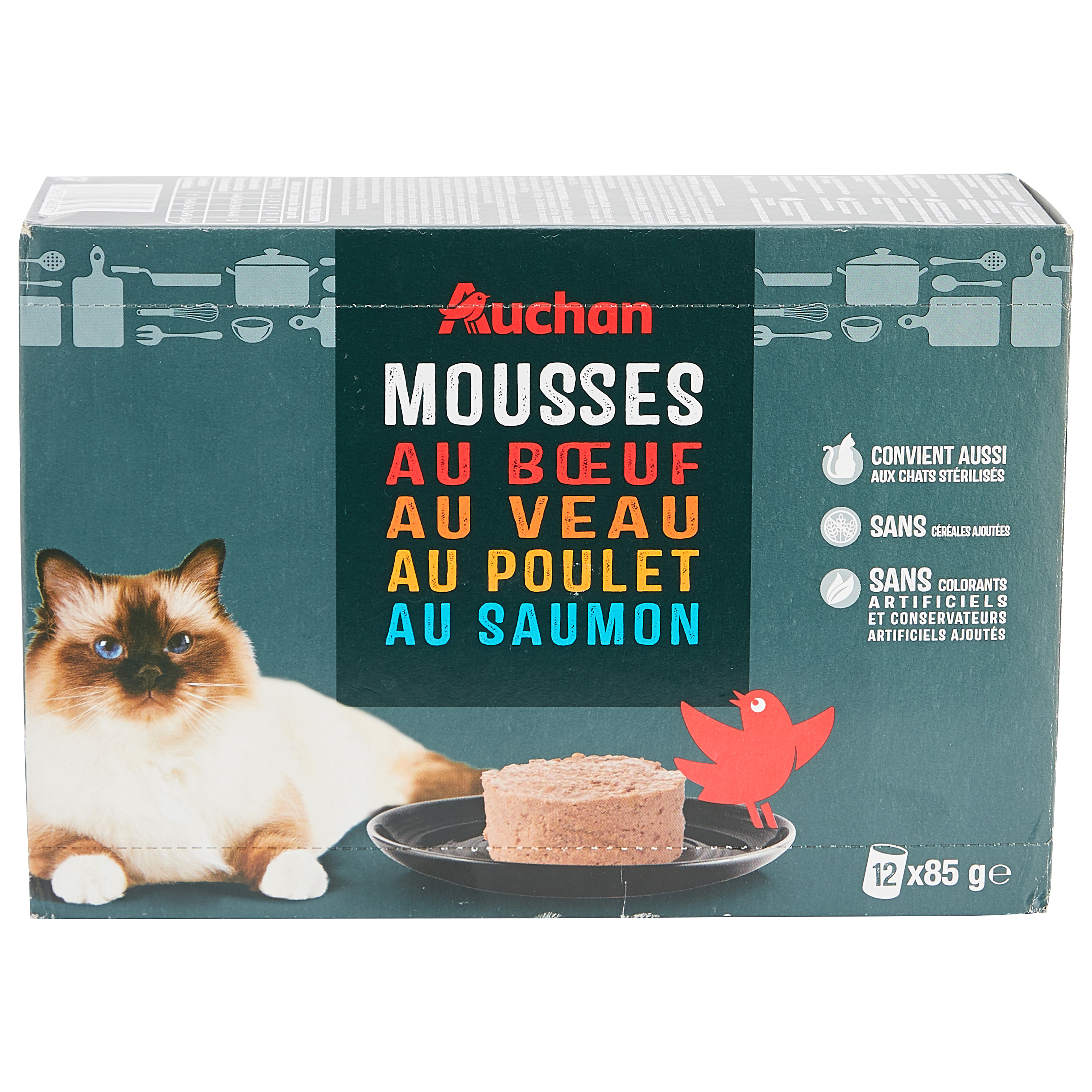 Barquettes chats Gourmet Gold Les mousselines - 24x85g