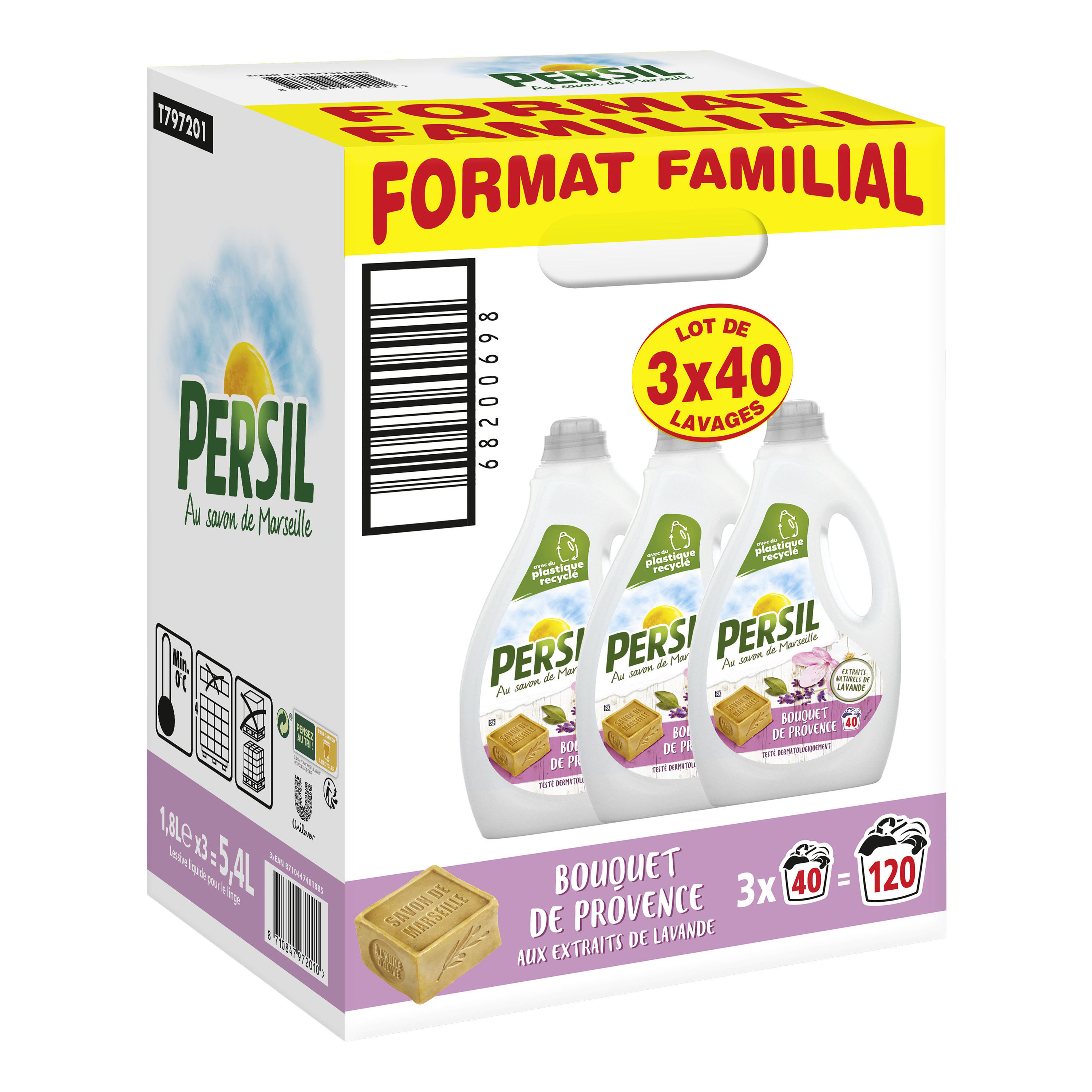 Lessive en poudre Persil bouquet de Provence 120 doses - Courses à Domicile