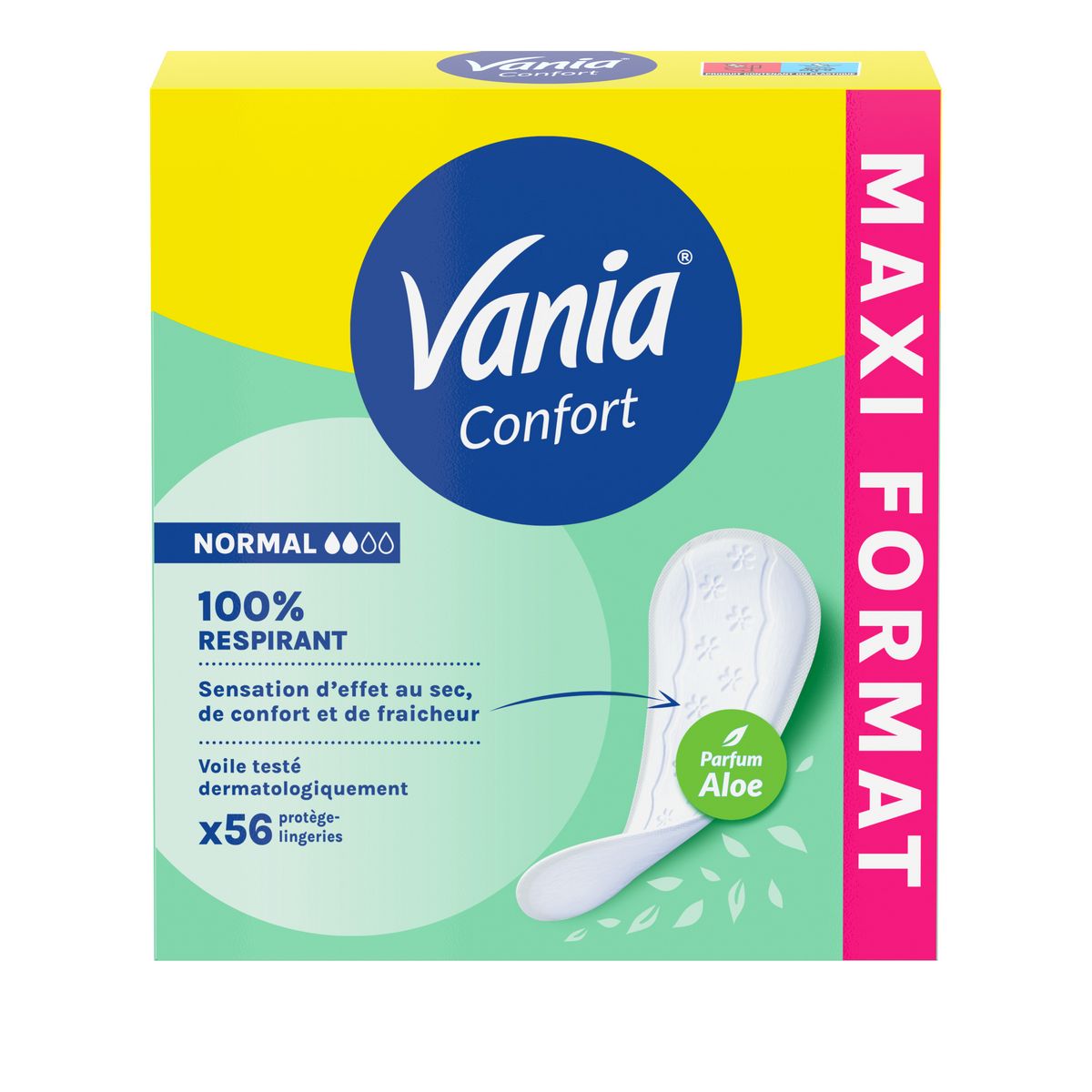 VANIA Confort Protège lingeries normal parfum aloe 56 protège-lingeries
